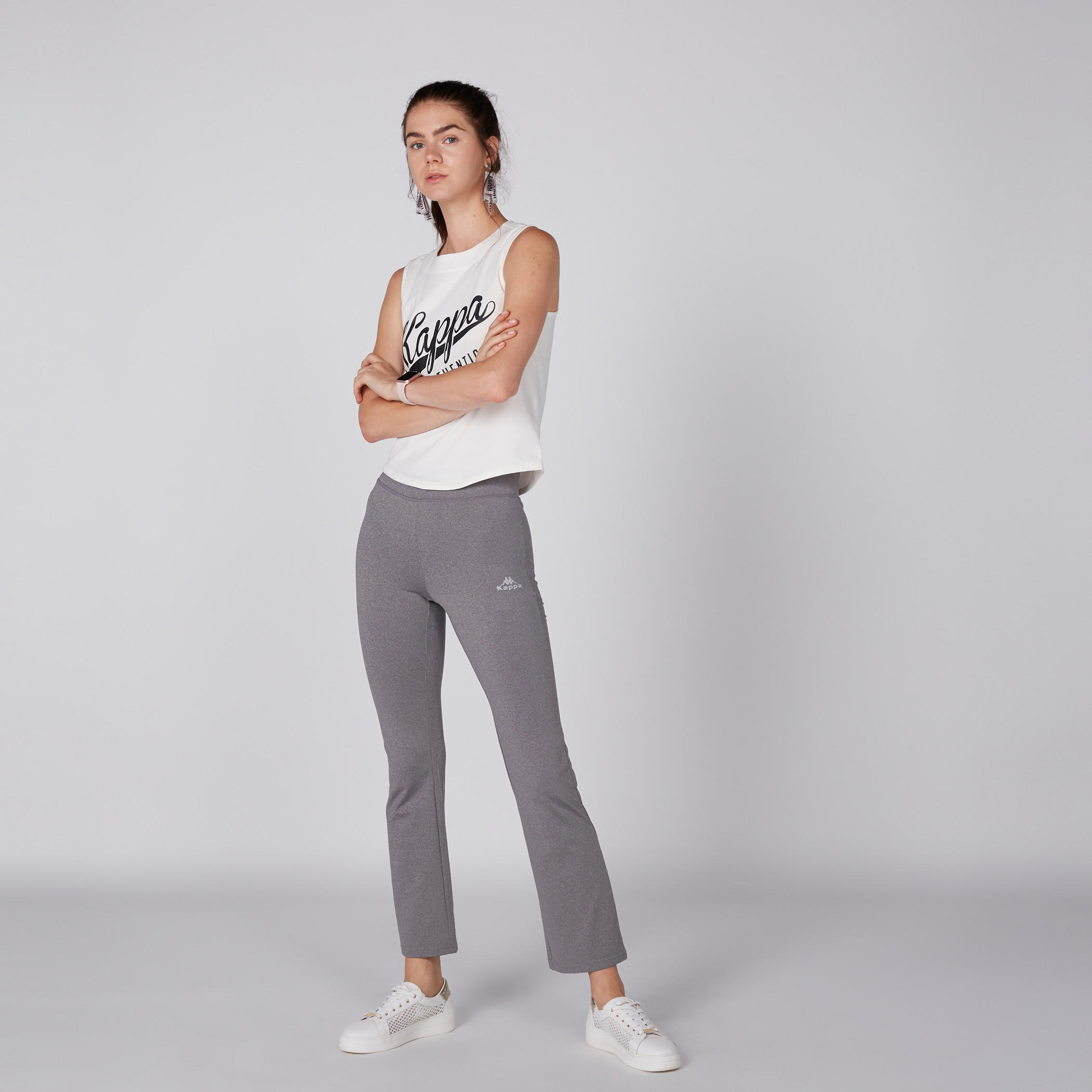 بنطال رياضي طويل بخصر مطّاطي من كابا-women-clothing-bottoms-trousers-image-2