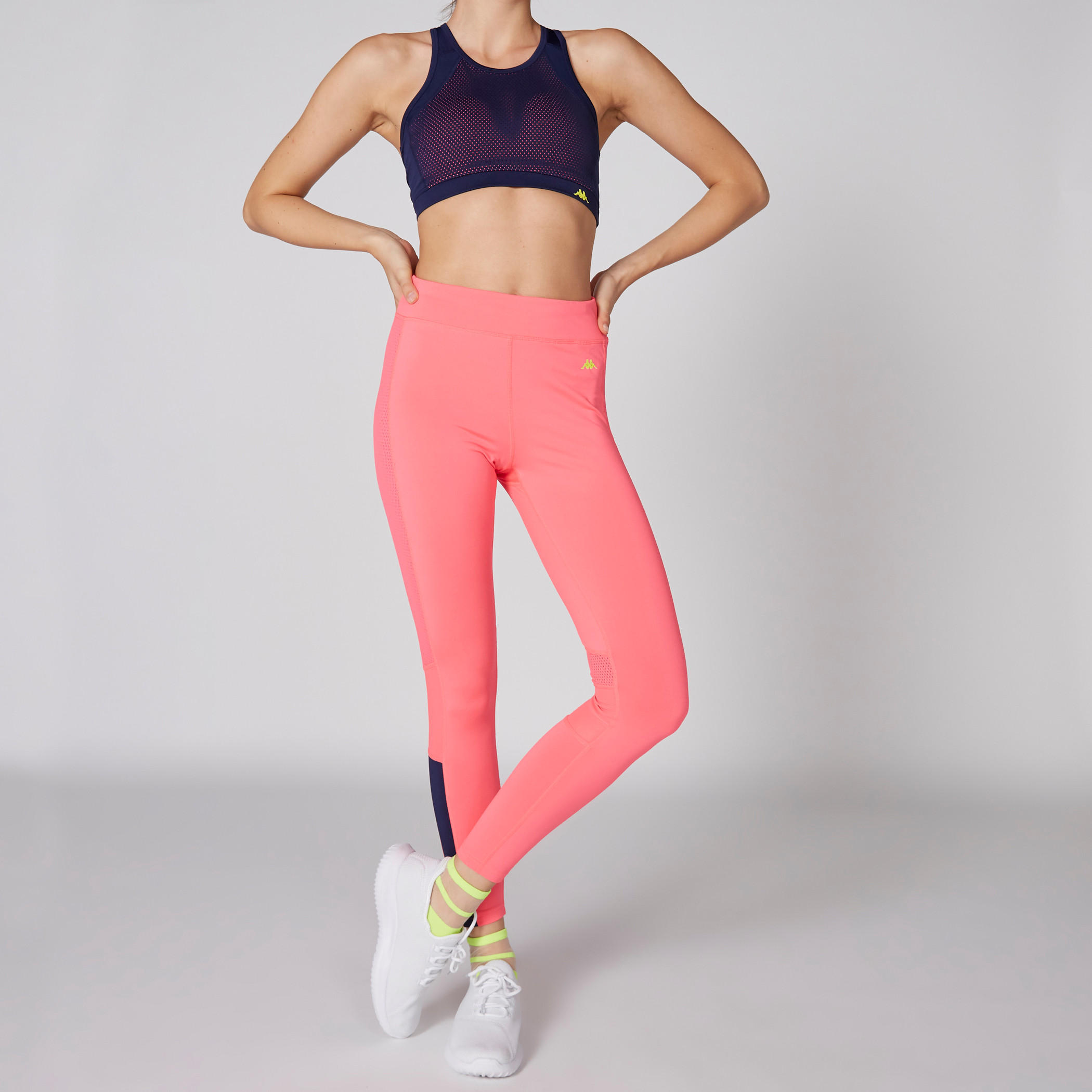 ليقنز بتفاصيل شبكية وخصر مطاطي من كابا-women-clothing-bottoms-leggings-image-3