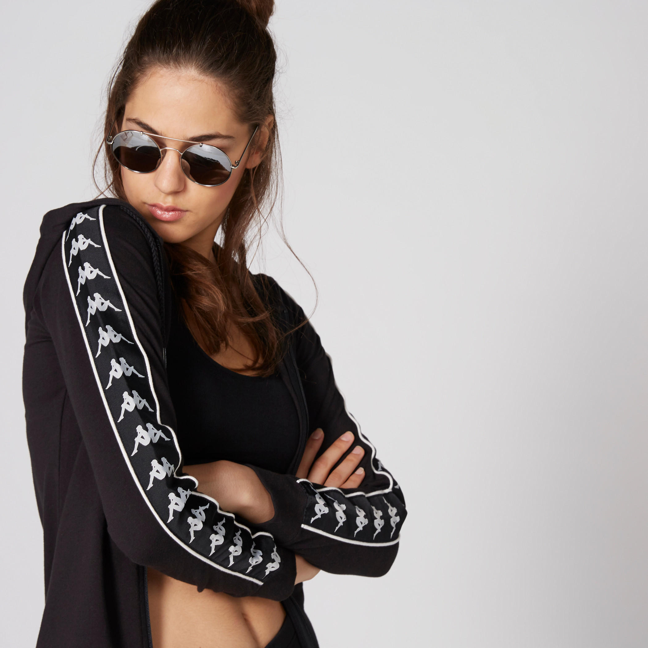 هودي بأكمام طويلة وسحّاب إغلاق من كابا-women-clothing-sportswearandactivewear-hoodiesandsweatshirts-image-5