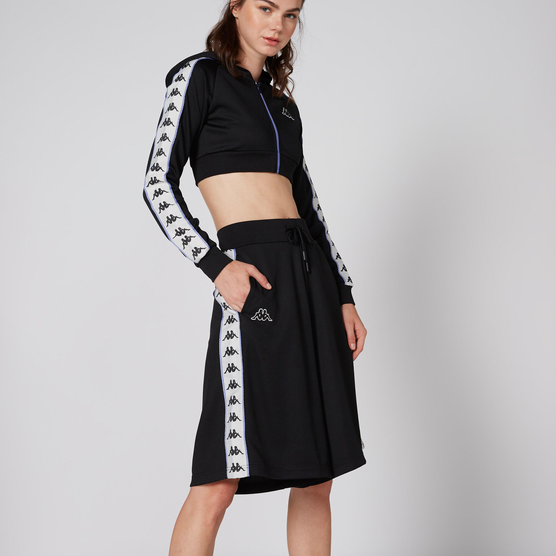 Kappa Shorts with Elasticised Waistband and Tape Detail-women-clothing-sportswearandactivewear-bottoms-image-4