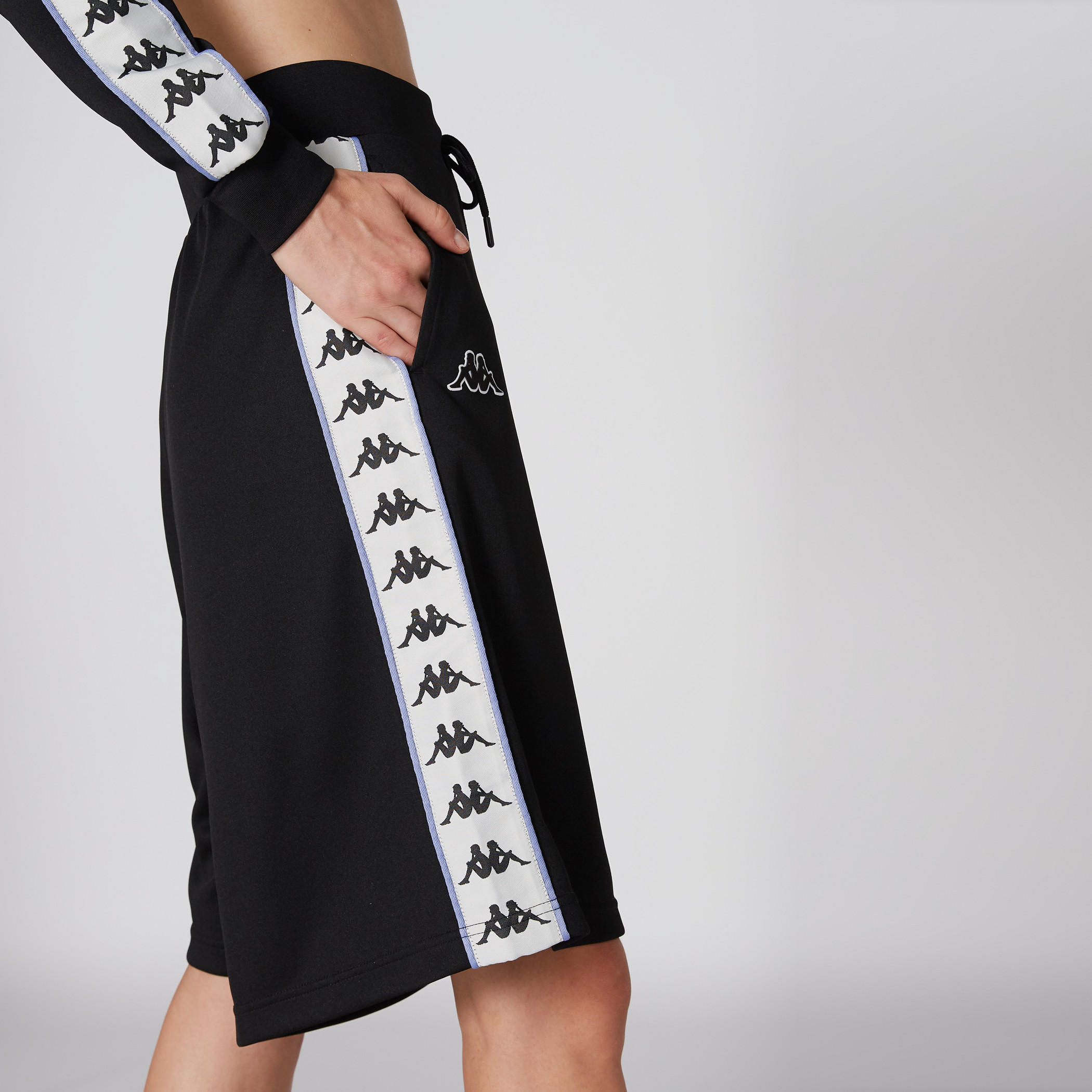 Kappa Shorts with Elasticised Waistband and Tape Detail-women-clothing-sportswearandactivewear-bottoms-image-5