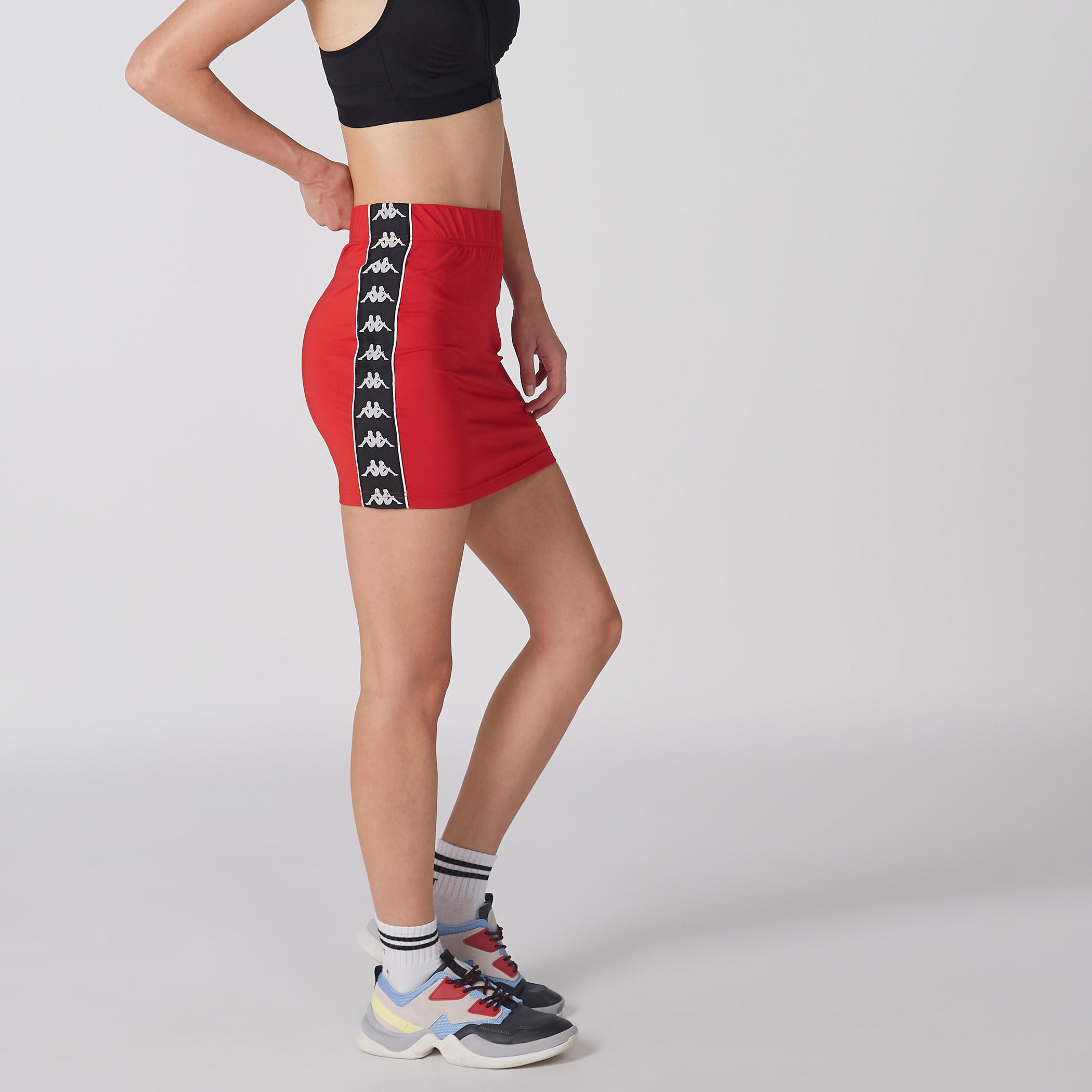 Kappa Skirt with Side Tape Detail and Elasticised Waistband-women-clothing-bottoms-skirts-image-1