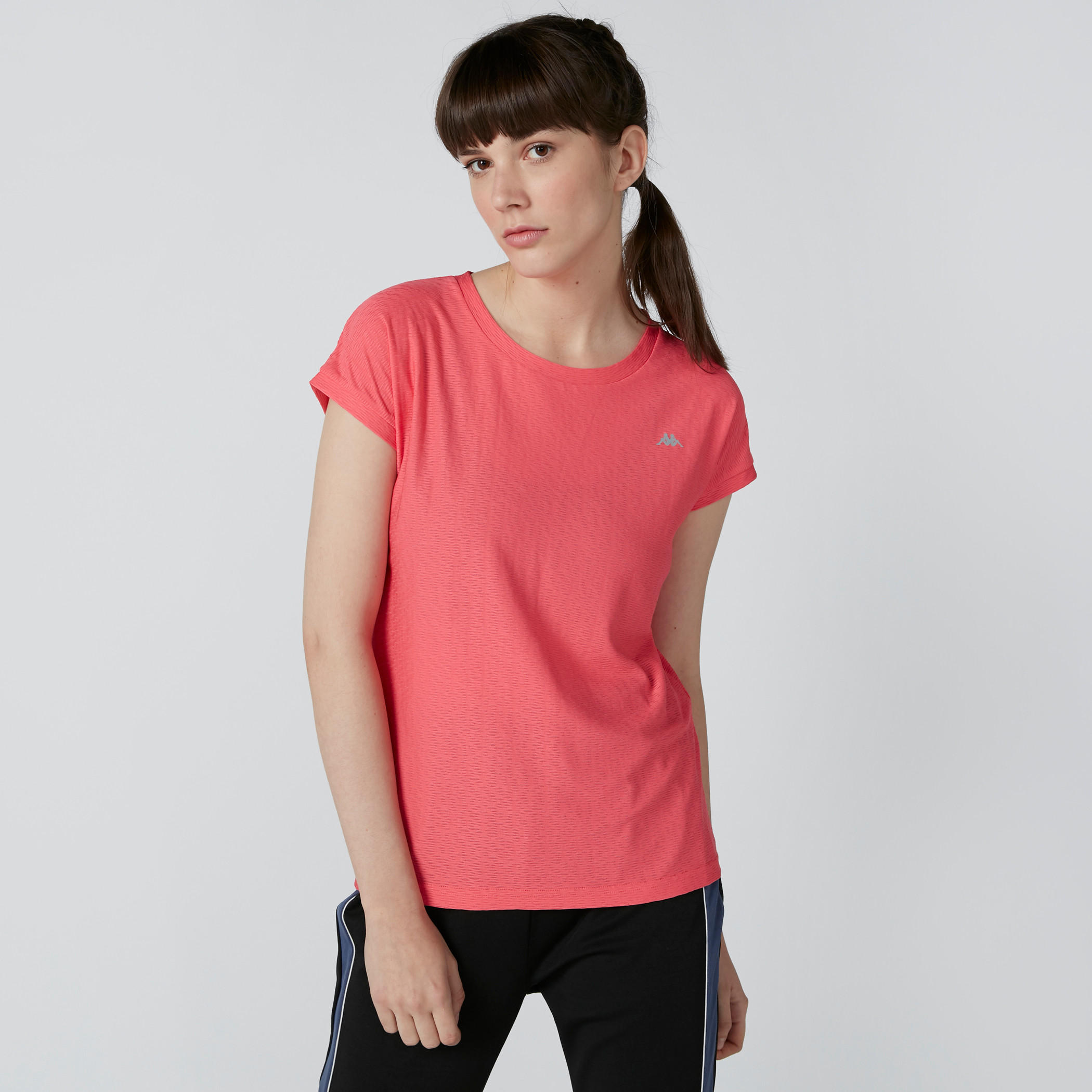 تيشيرت بياقة مستديرة وأكمام قصيرة من كابا-women-clothing-sportswearandactivewear-tshirtsandvests-image-5