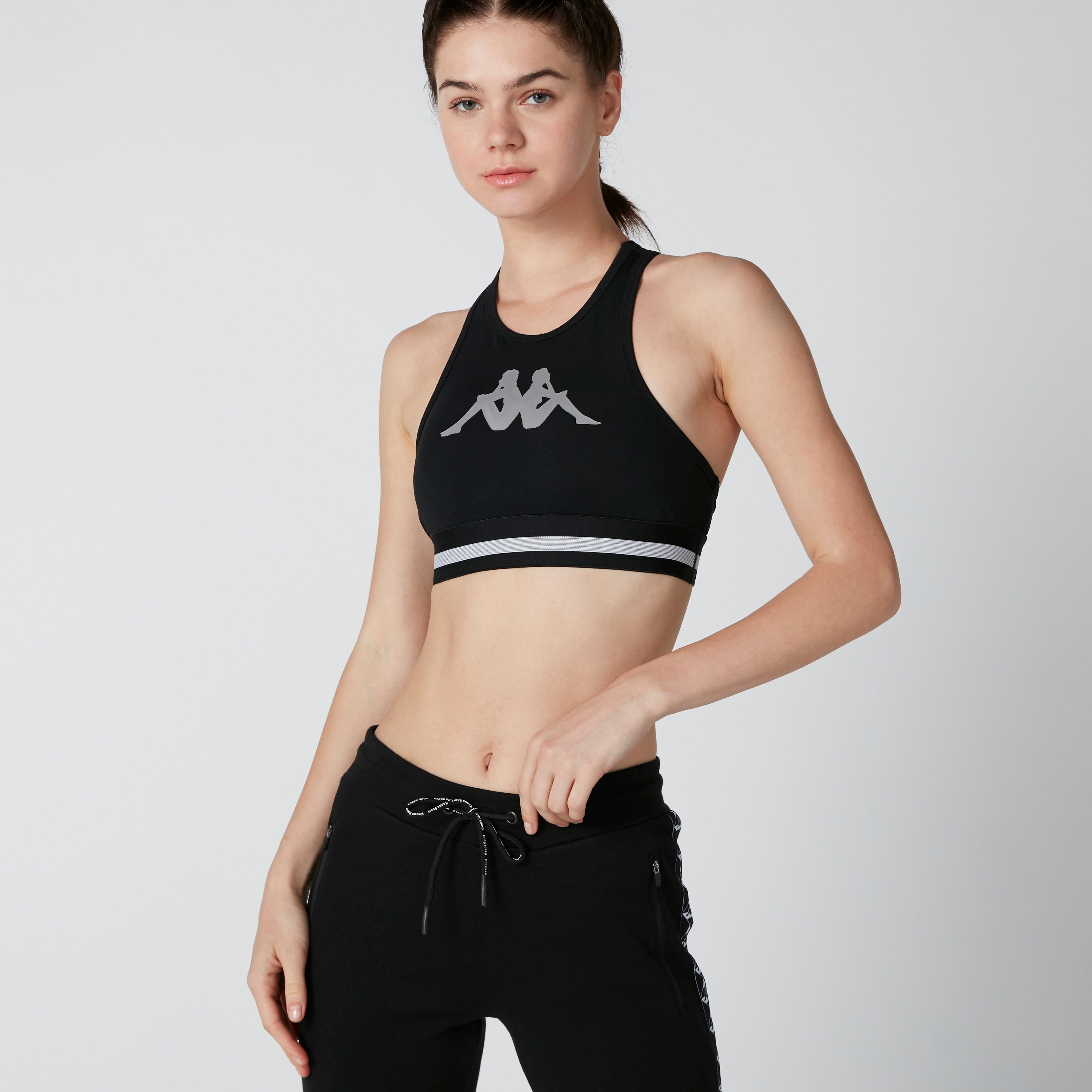 صدريّة رياضية مستدامة بياقة عميقة من كابا-sports-women-clothing-sportsbras-image-1