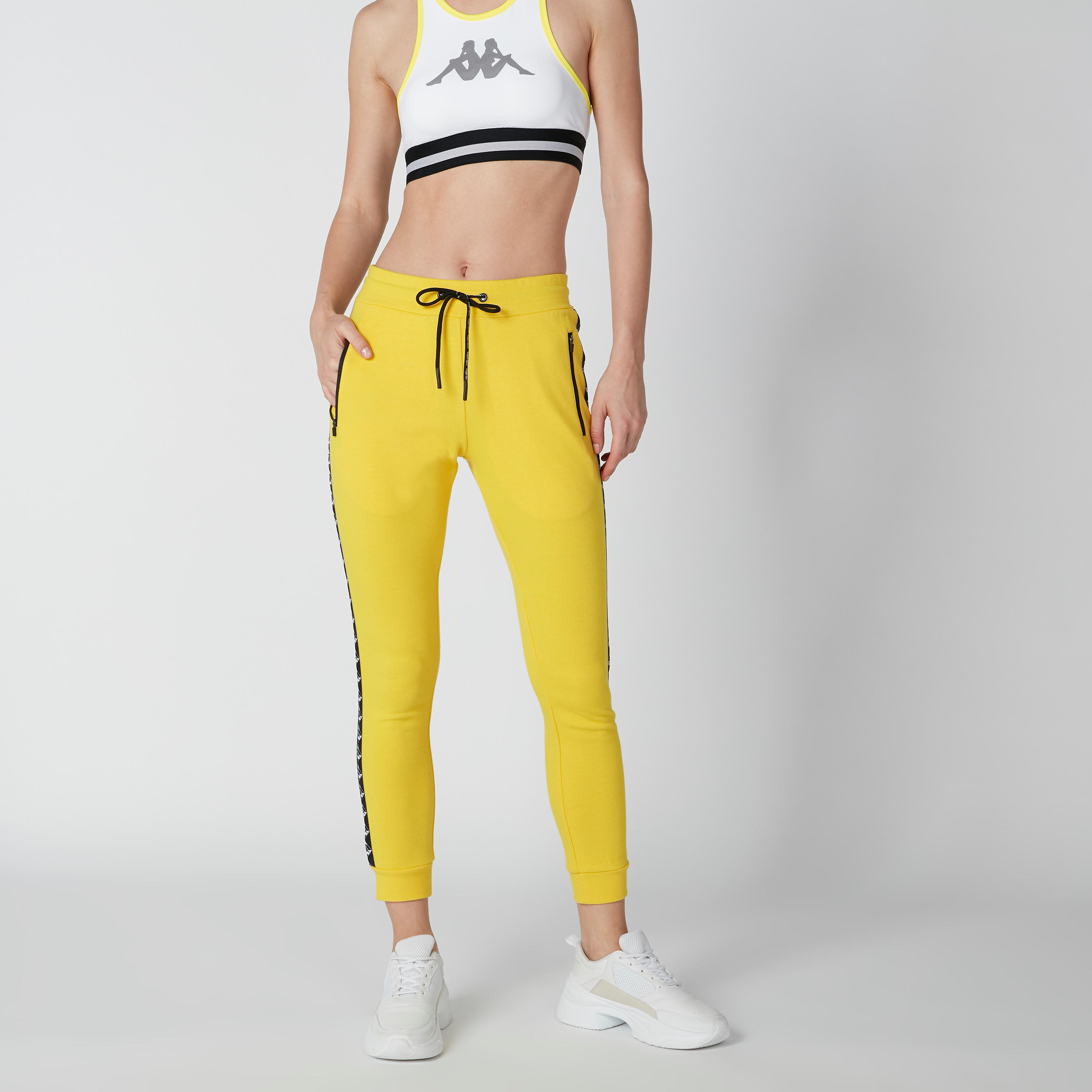 Sustainable Kappa Printed Jog Pants with Side Tape Detail-women-clothing-sportswearandactivewear-bottoms-image-4