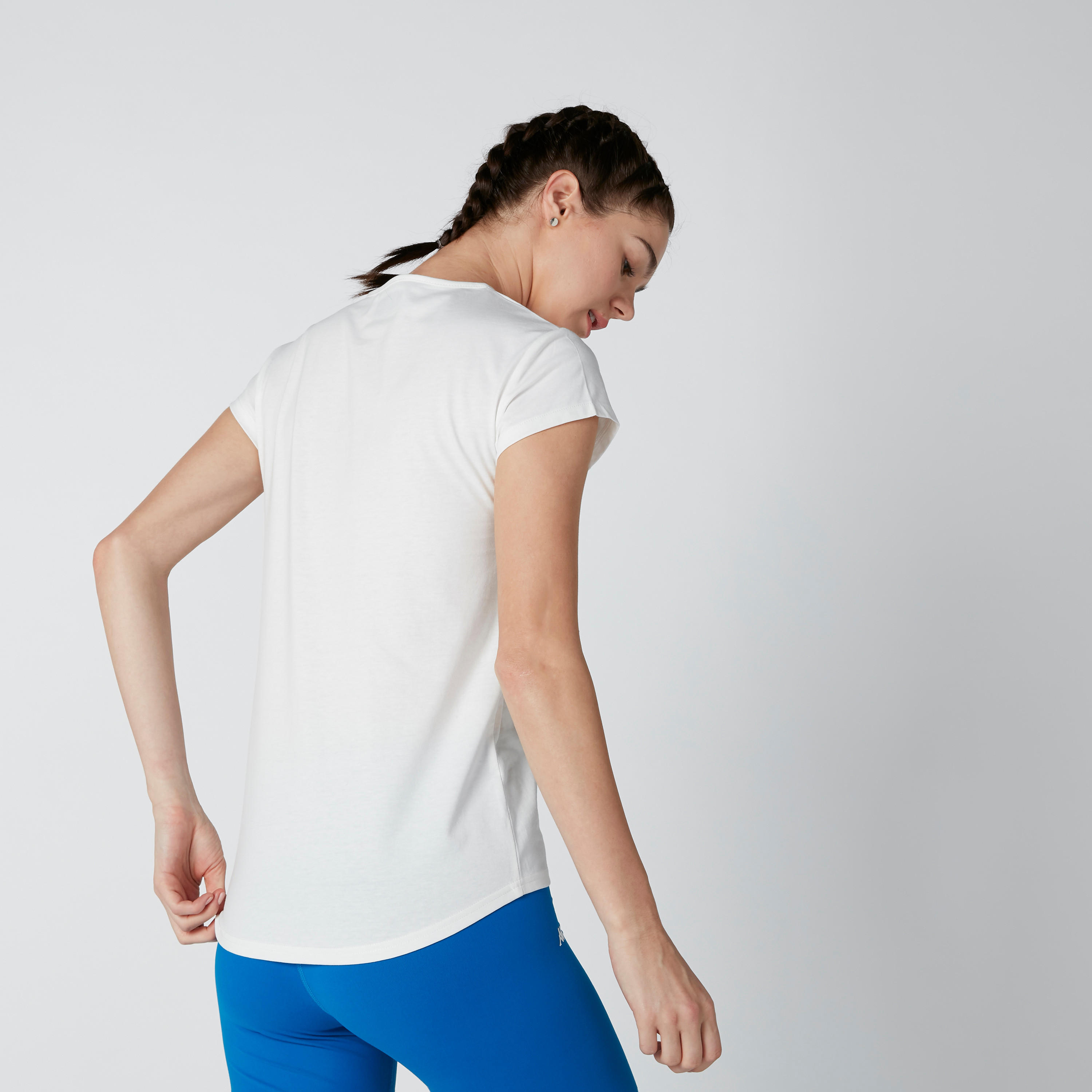 تيشيرت بياقة مستديرة وأكمام قصيرة وطبعات من كابا-women-clothing-sportswearandactivewear-tshirtsandvests-image-5
