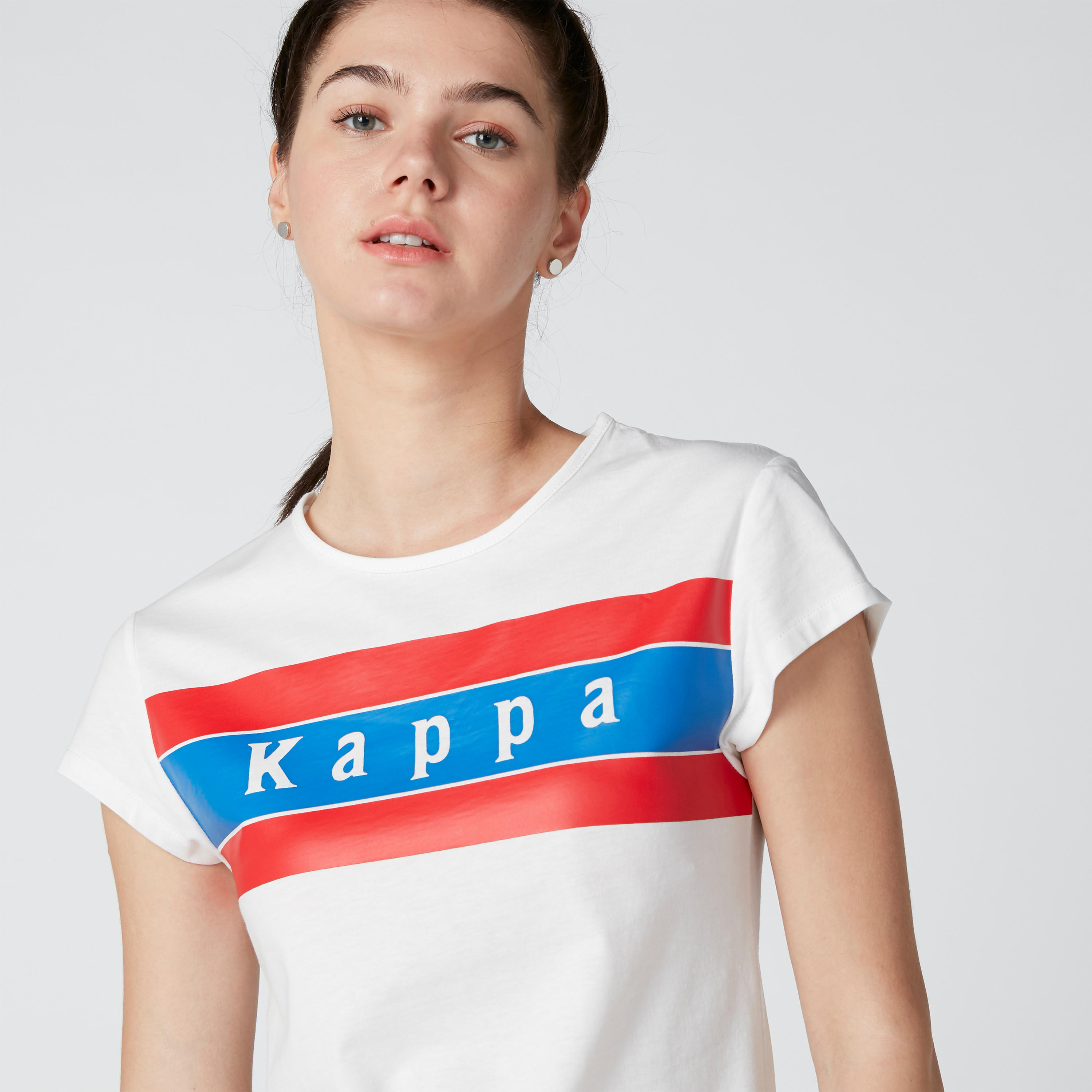 تيشيرت بياقة مستديرة وأكمام قصيرة وطبعات من كابا-women-clothing-sportswearandactivewear-tshirtsandvests-image-6