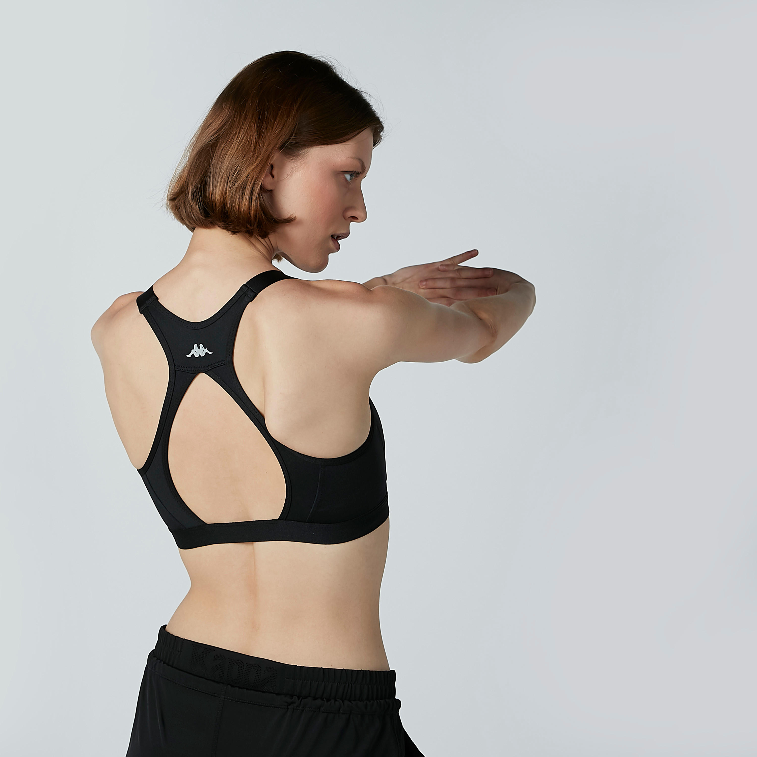 صدرية رياضية بظهر ريسر وسحّاب إغلاق من كابا-sports-women-clothing-sportsbras-image-2