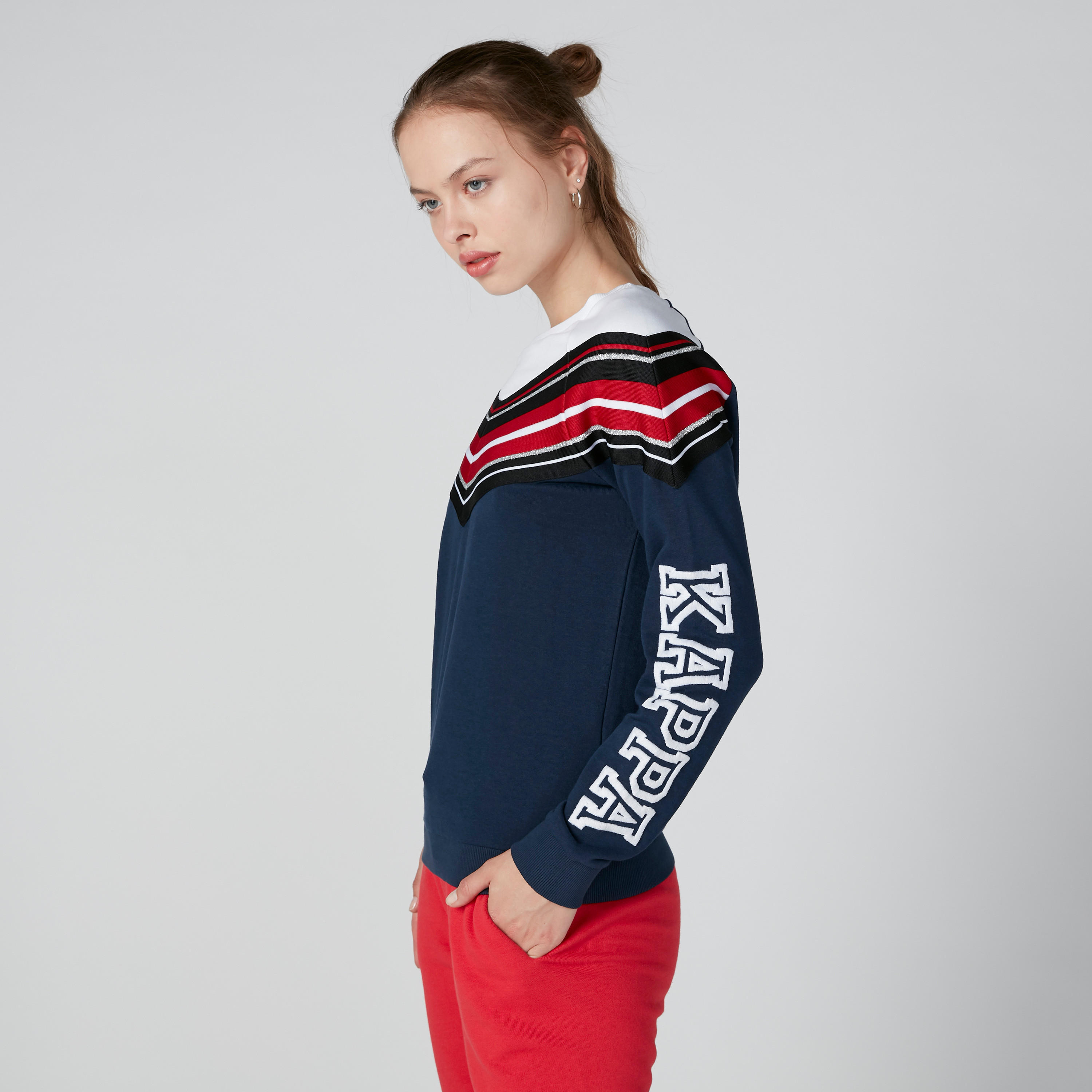 Kappa Printed Sweatshirt with Raglan Sleeves-women-clothing-sportswearandactivewear-hoodiesandsweatshirts-image-3