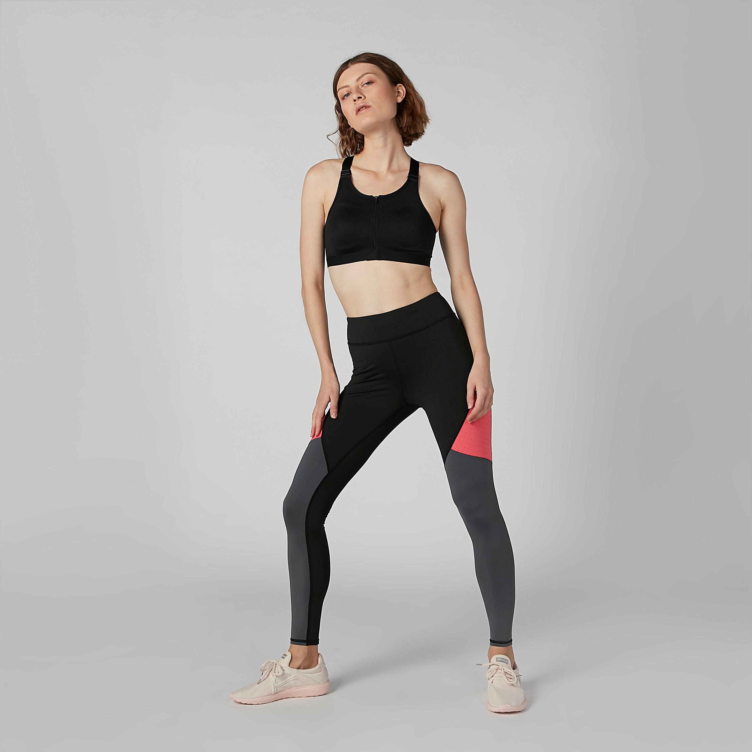 High Waisted with Mesh Cut and Sew Leggings-women-clothing-bottoms-leggings-image-3