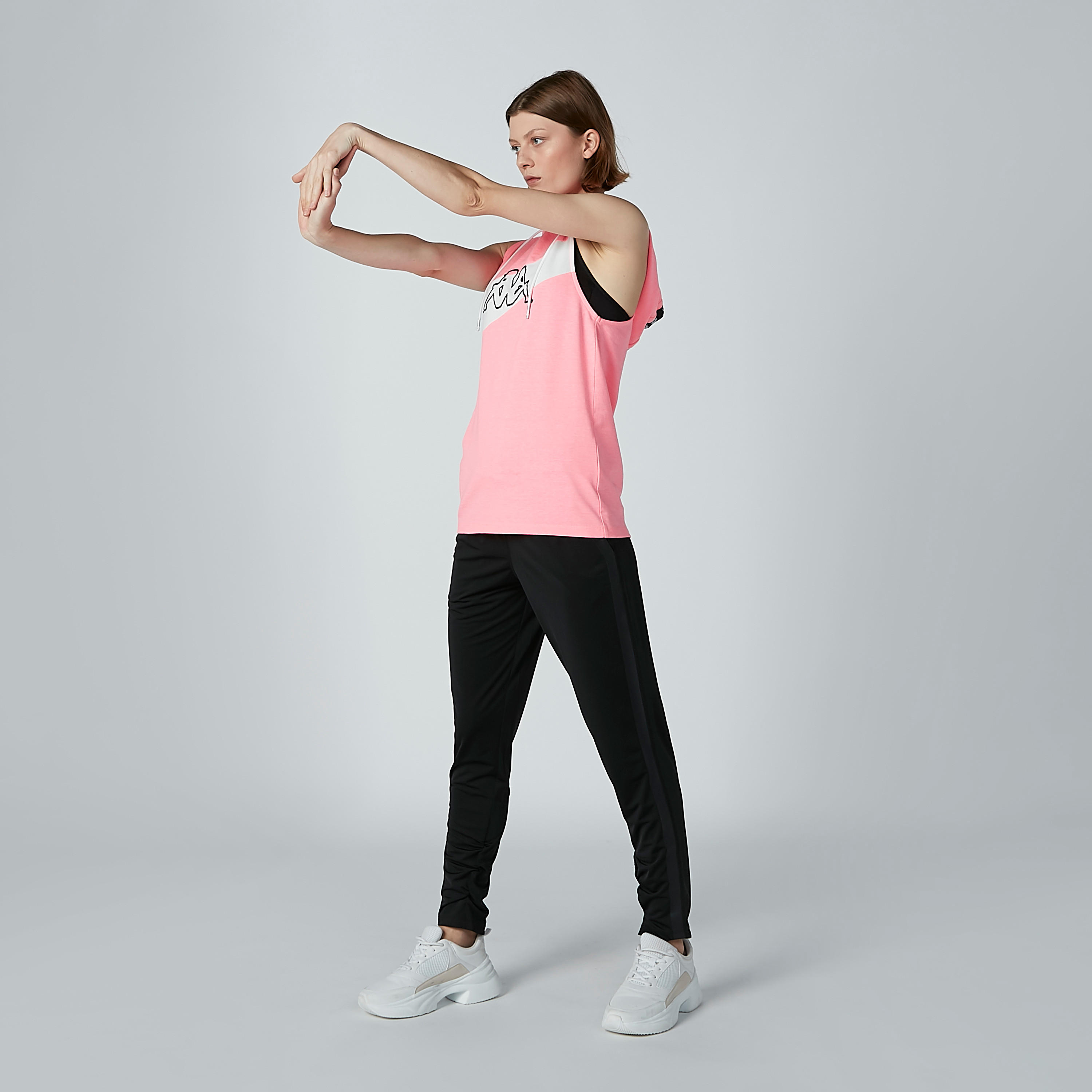 بنطال رياضي برباط وشريطة من كابا-women-clothing-sportswearandactivewear-bottoms-image-1