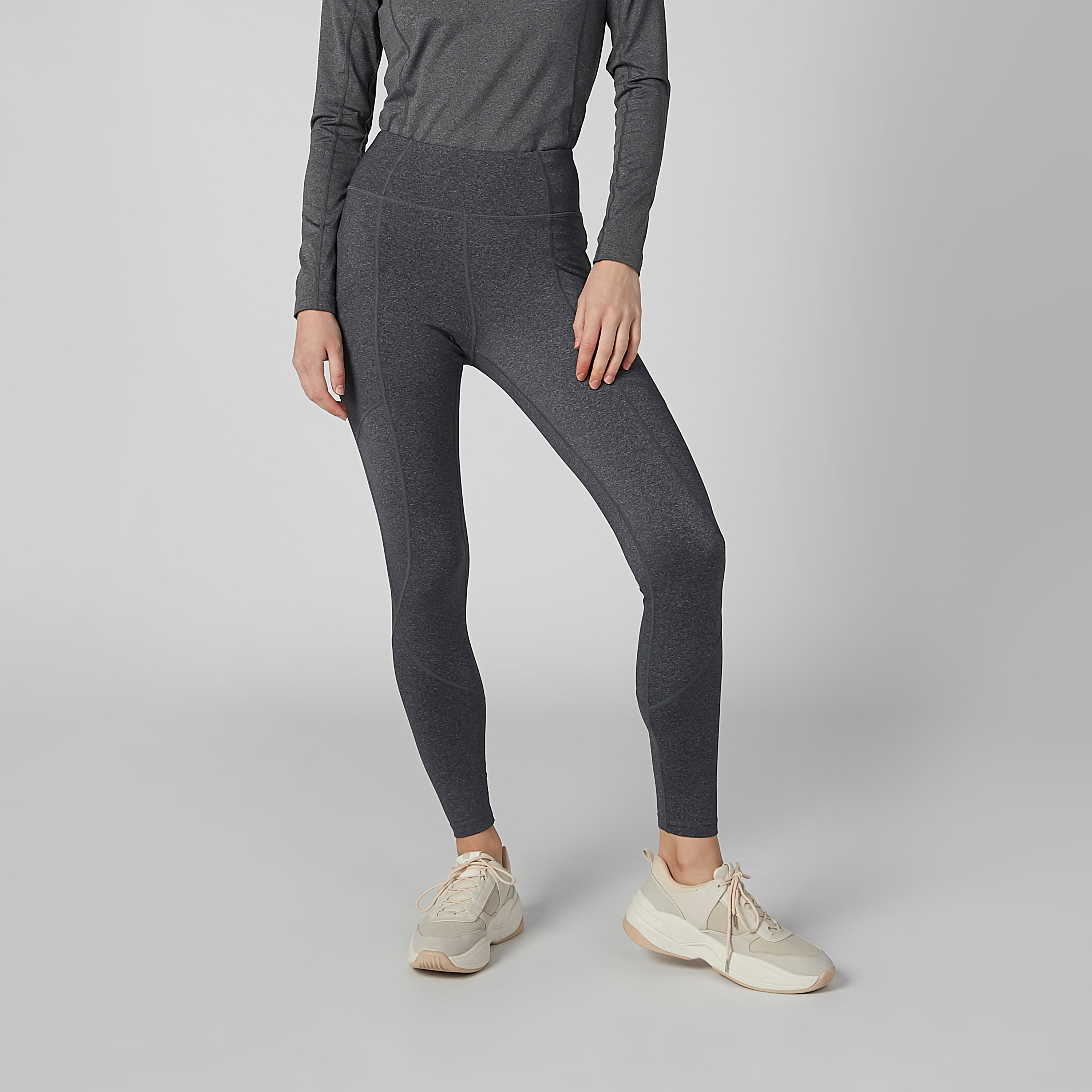 بنطال ليقنز سادة طويل بخصر مطّاطي من كابا-women-clothing-bottoms-leggings-image-1