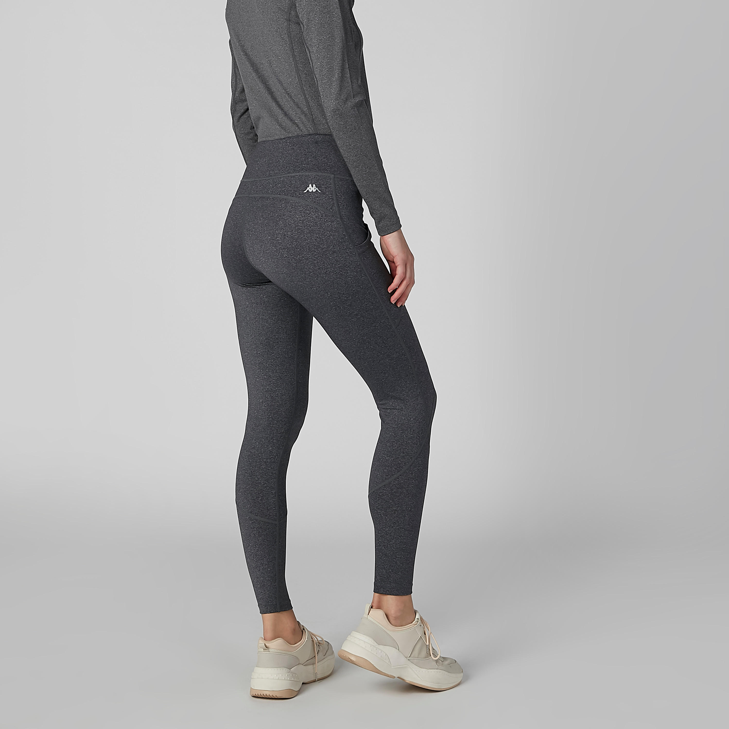 بنطال ليقنز سادة طويل بخصر مطّاطي من كابا-women-clothing-bottoms-leggings-image-2