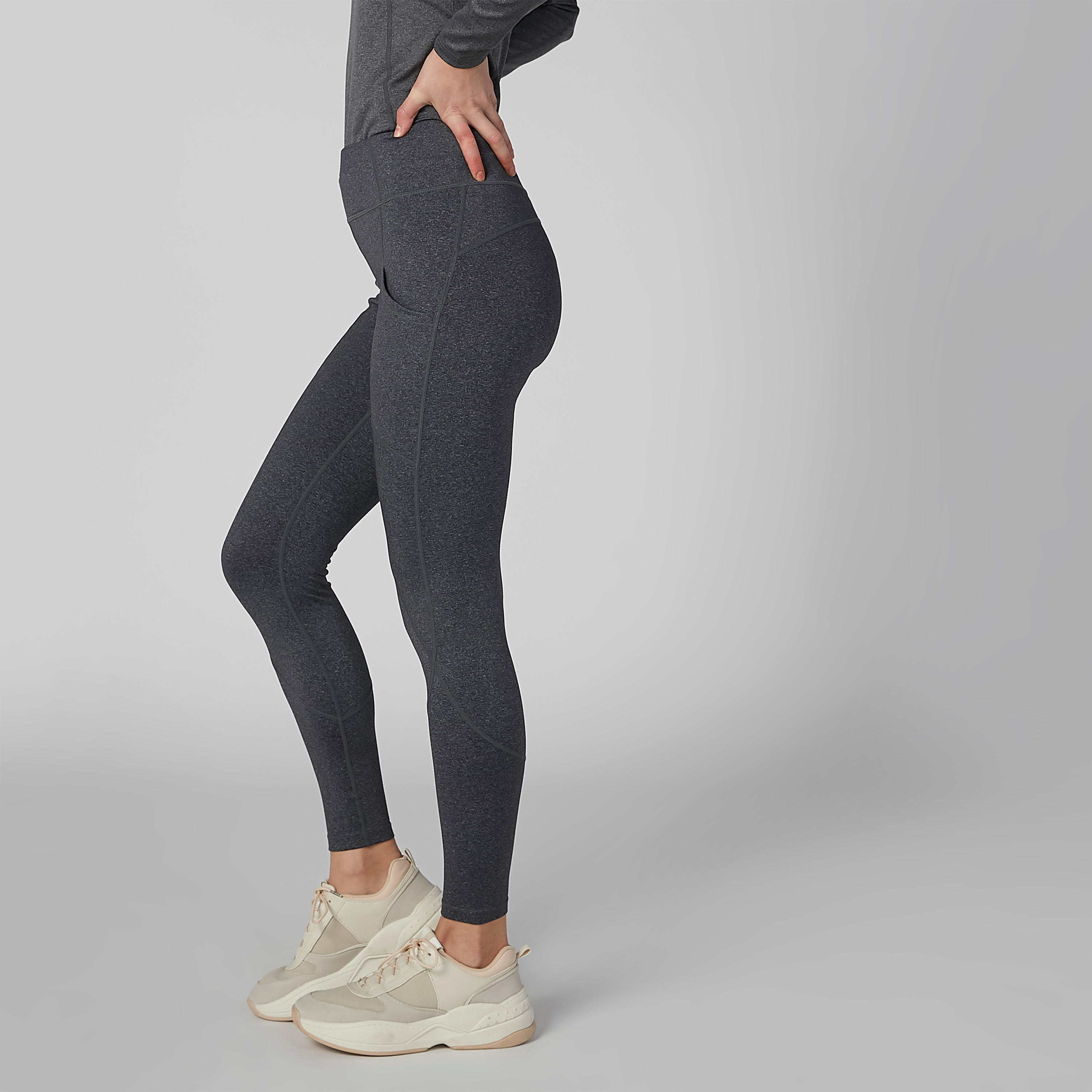 بنطال ليقنز سادة طويل بخصر مطّاطي من كابا-women-clothing-bottoms-leggings-image-4