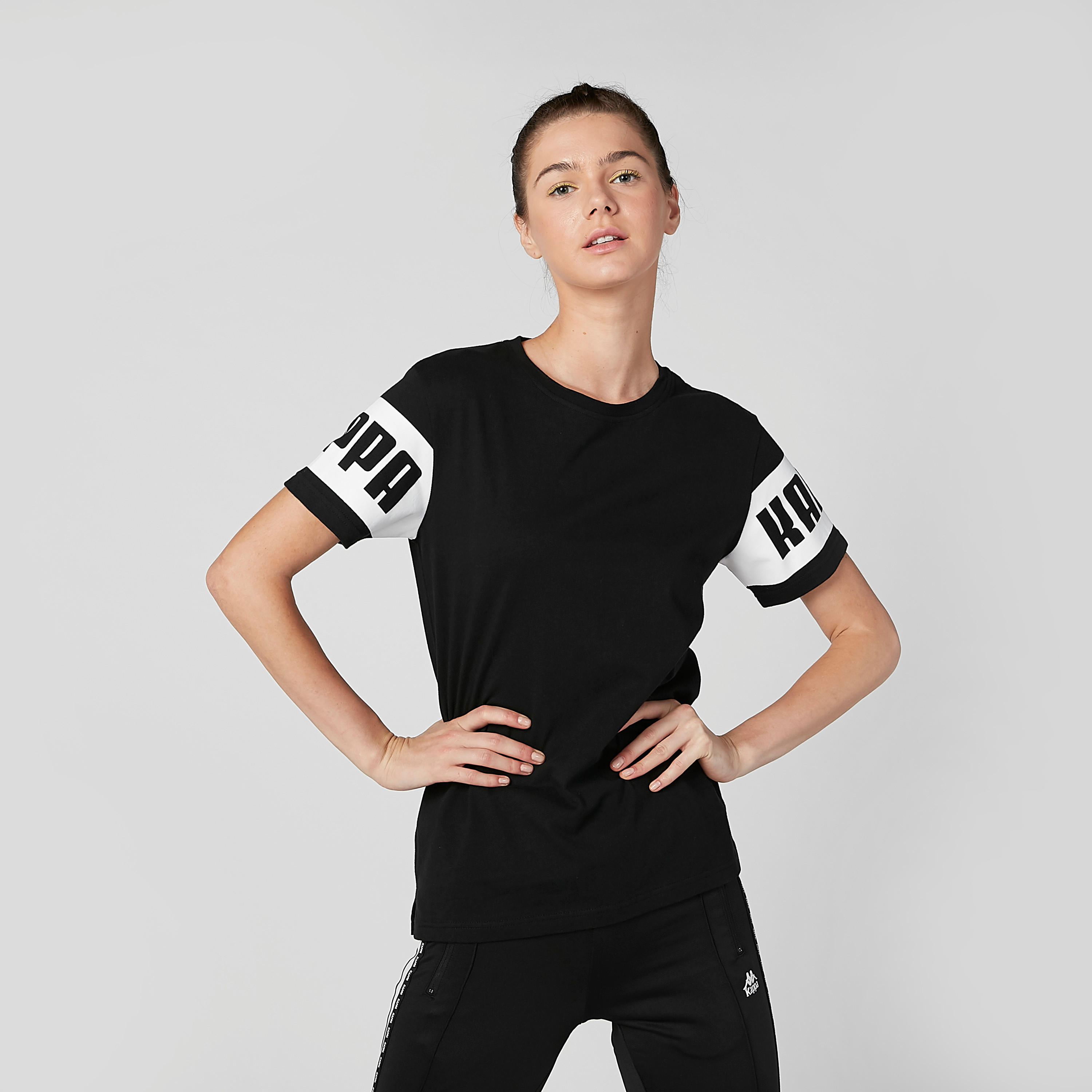 Kappa Printed T-shirt with Round Neck and Short Sleeves-women-clothing-tshirts-image-1