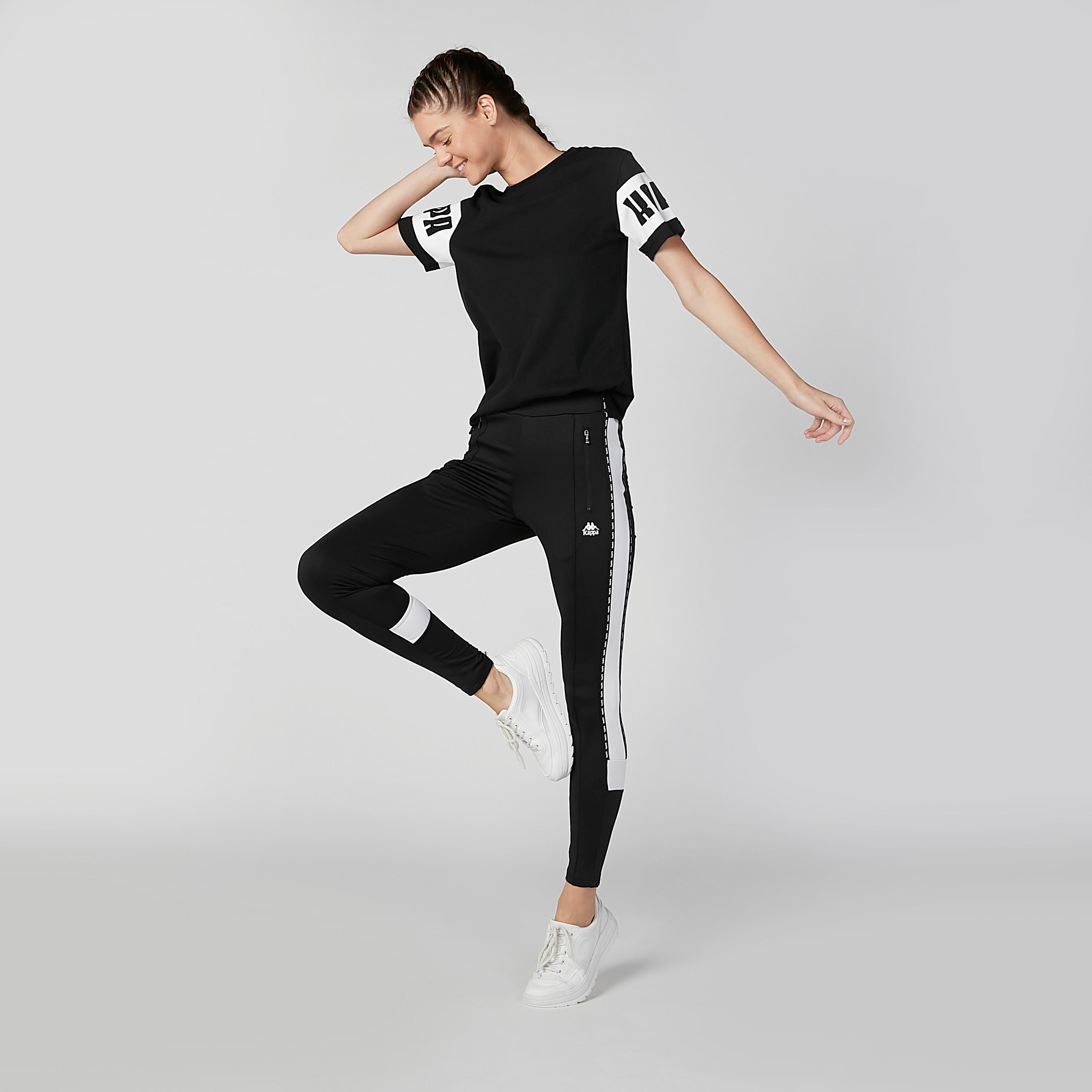 Kappa Printed T-shirt with Round Neck and Short Sleeves-women-clothing-tshirts-image-2