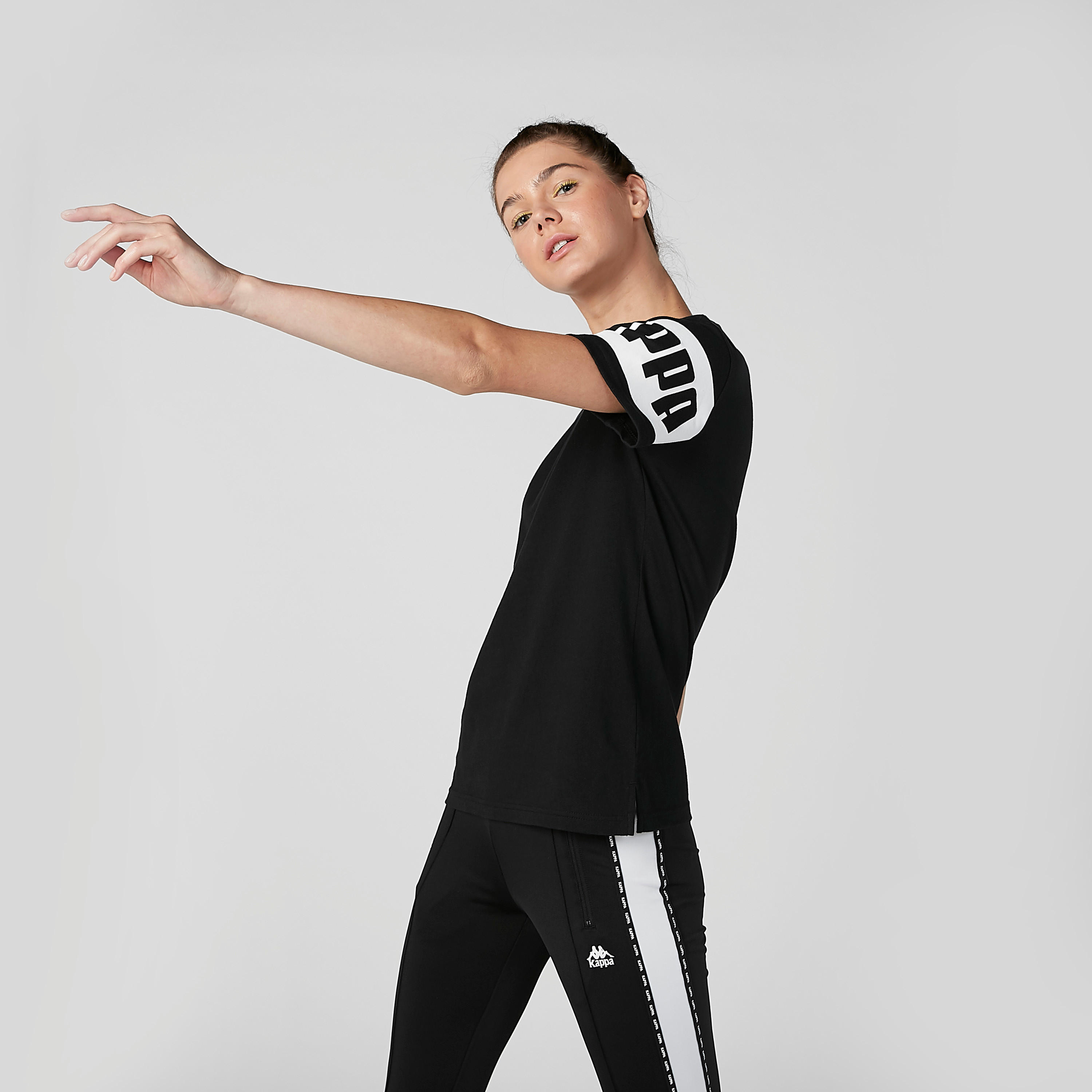 Kappa Printed T-shirt with Round Neck and Short Sleeves-women-clothing-tshirts-image-4