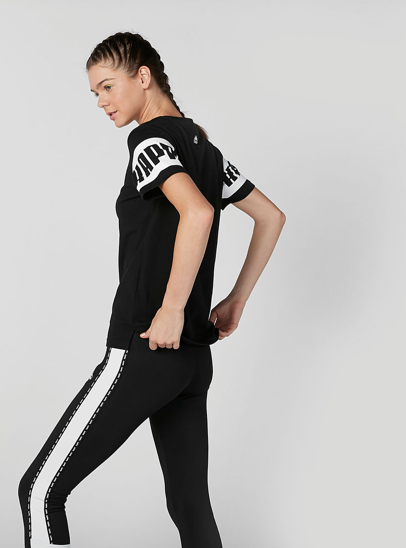 Kappa Printed T-shirt with Round Neck and Short Sleeves-women-clothing-tshirts-image-5