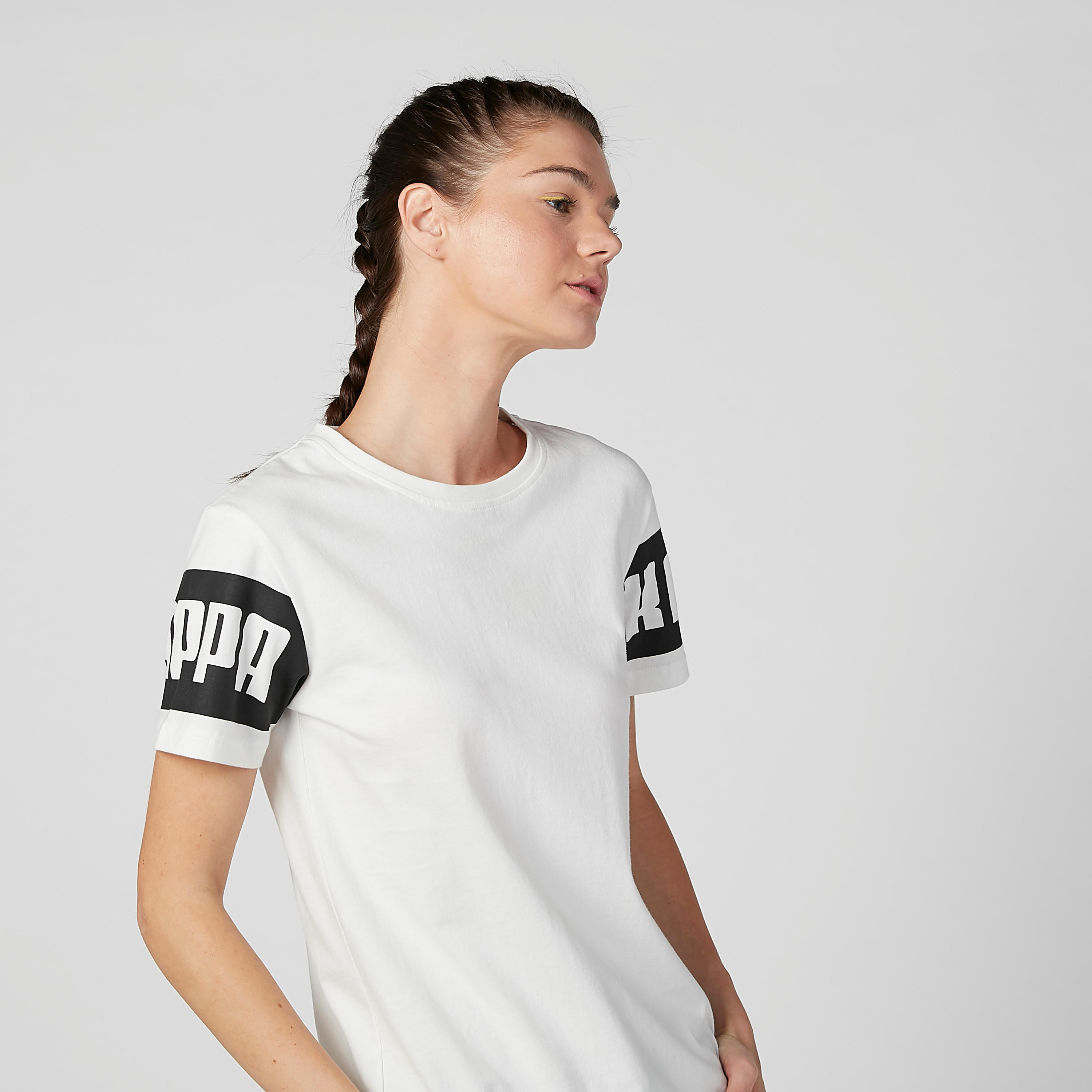 تيشيرت بياقة مستديرة وأكمام قصيرة وطبعات من كابا-women-clothing-sportswearandactivewear-tshirtsandvests-image-2