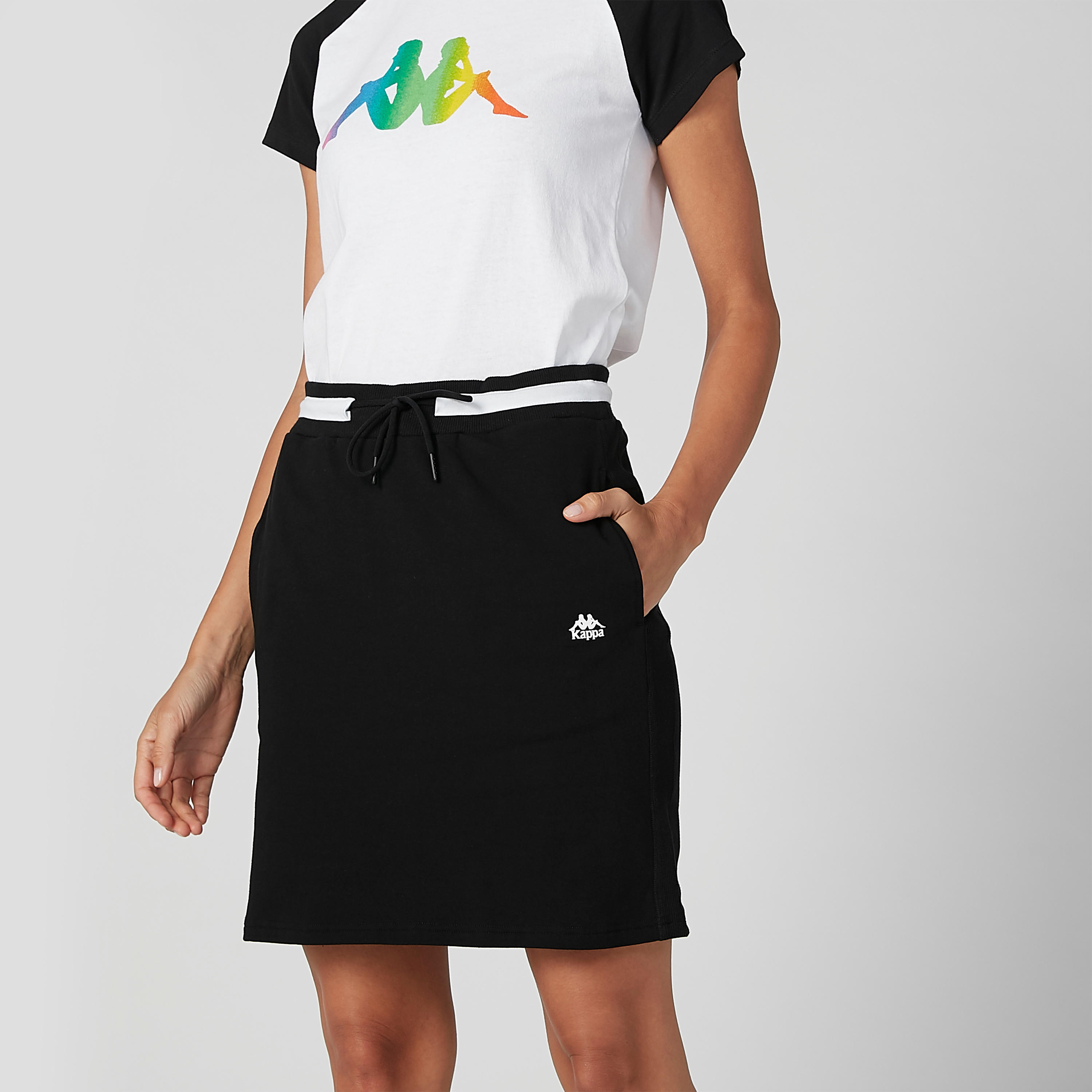 تنورة قصيرة ضيّقة برباط وجيوب وطبعات من كابا-women-clothing-bottoms-skirts-image-1
