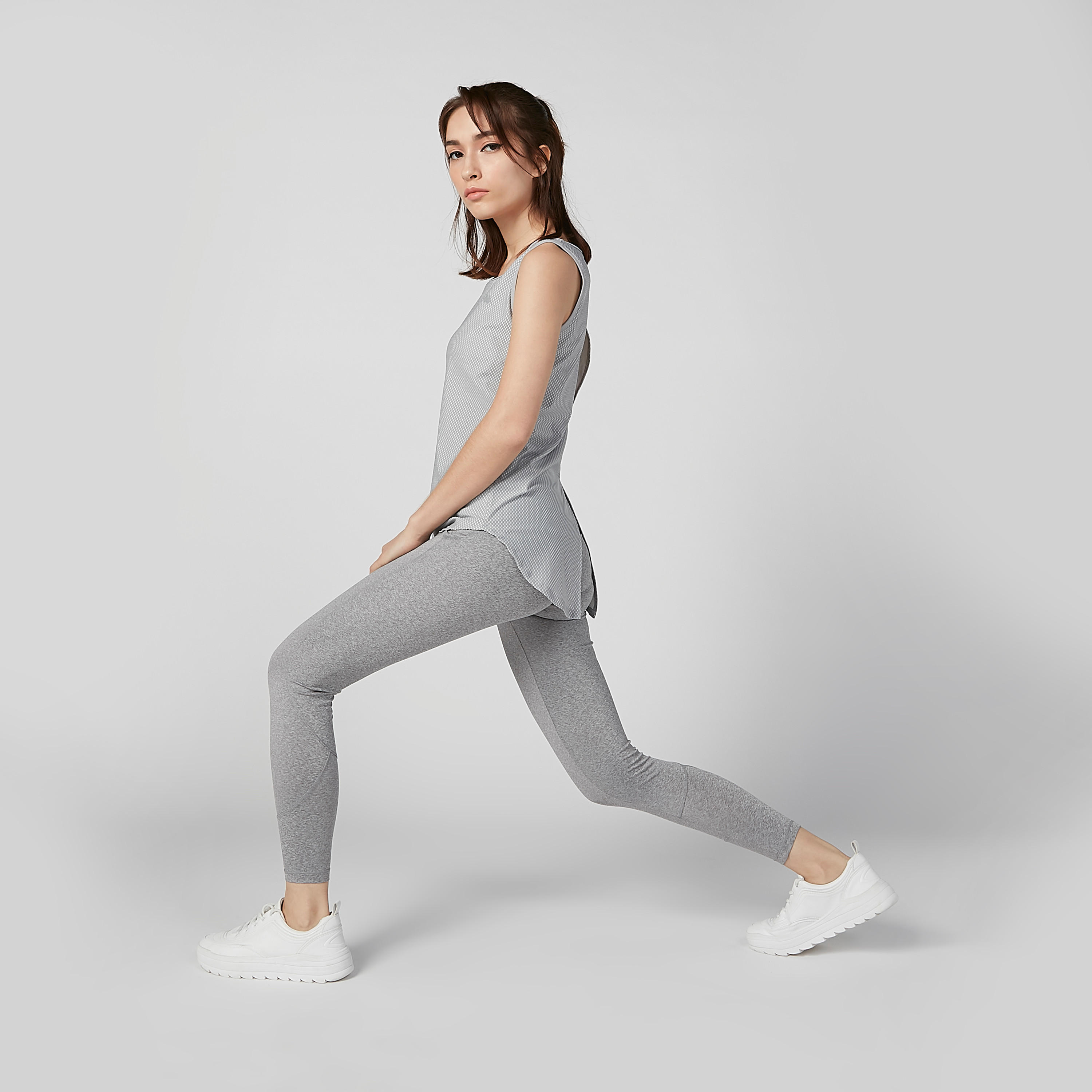 بنطلون ليقنز سادة بخصر مطّاطي من كابا-women-clothing-bottoms-leggings-image-1