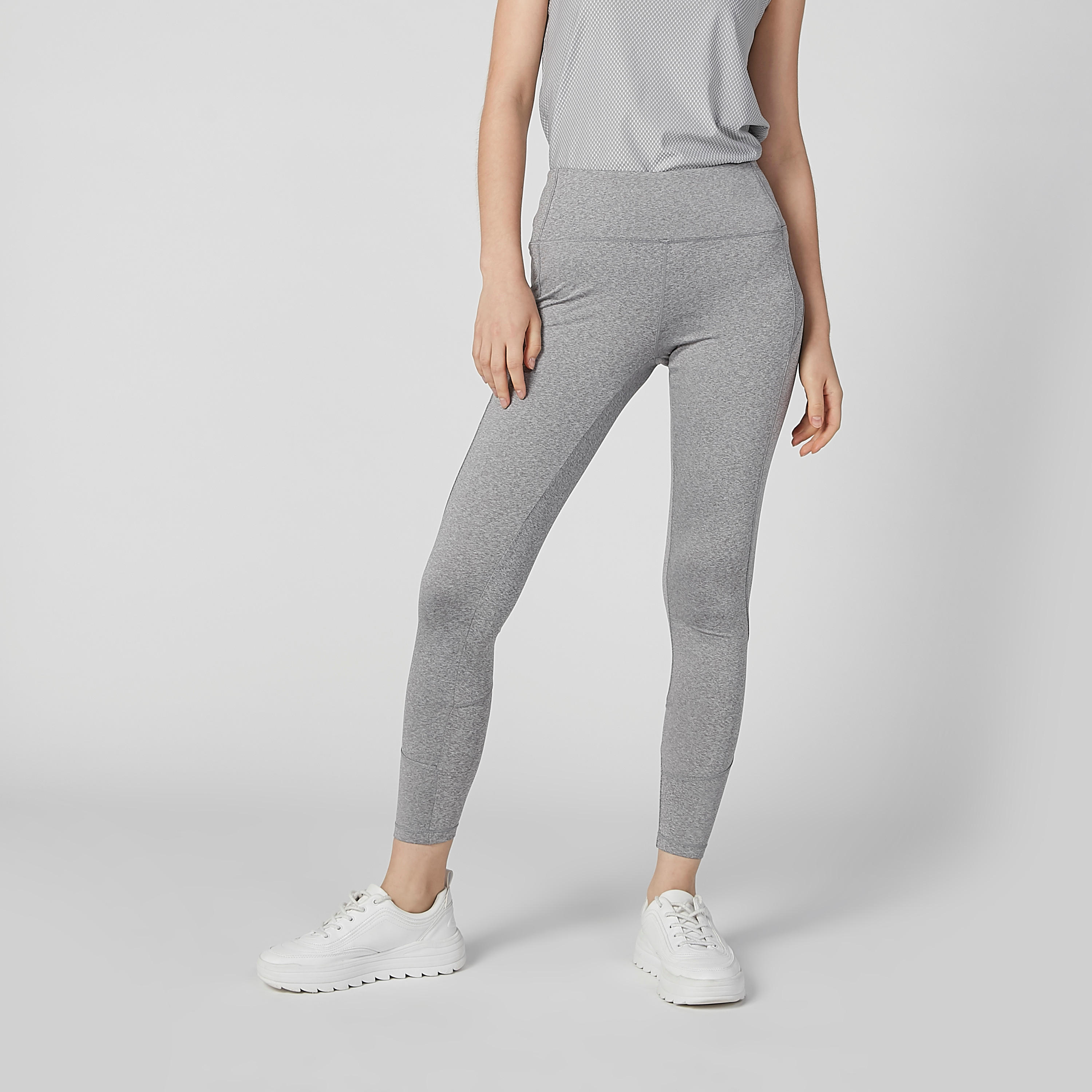 بنطلون ليقنز سادة بخصر مطّاطي من كابا-women-clothing-bottoms-leggings-image-2