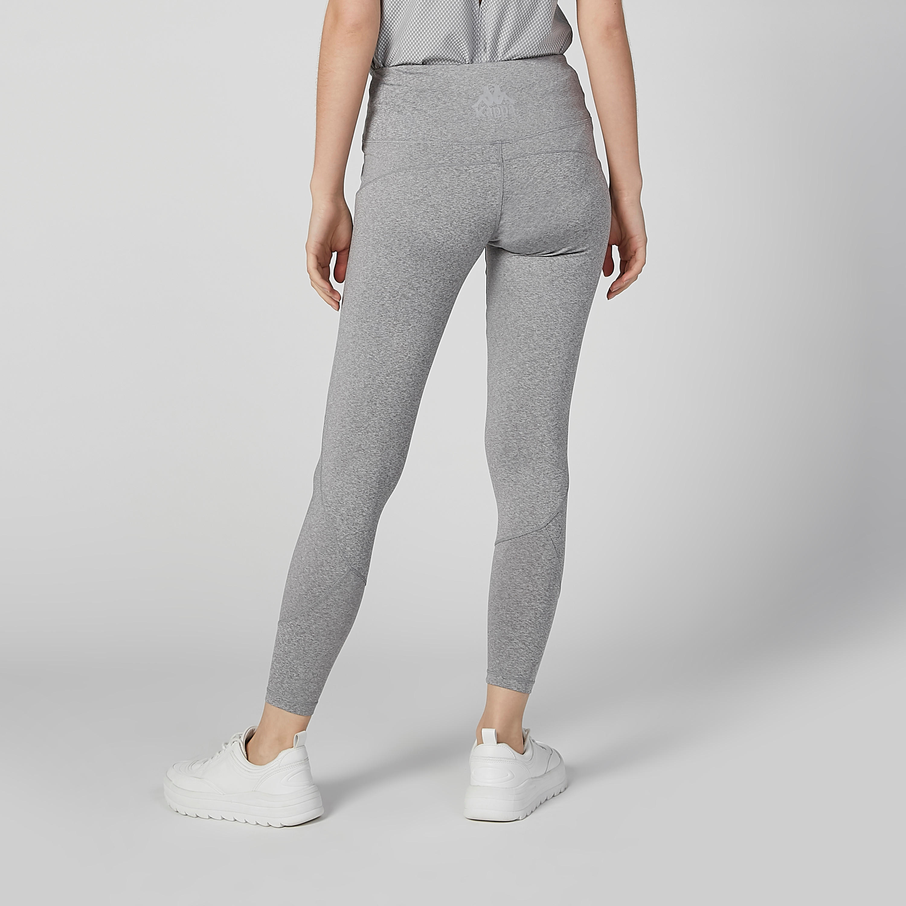 بنطلون ليقنز سادة بخصر مطّاطي من كابا-women-clothing-bottoms-leggings-image-3