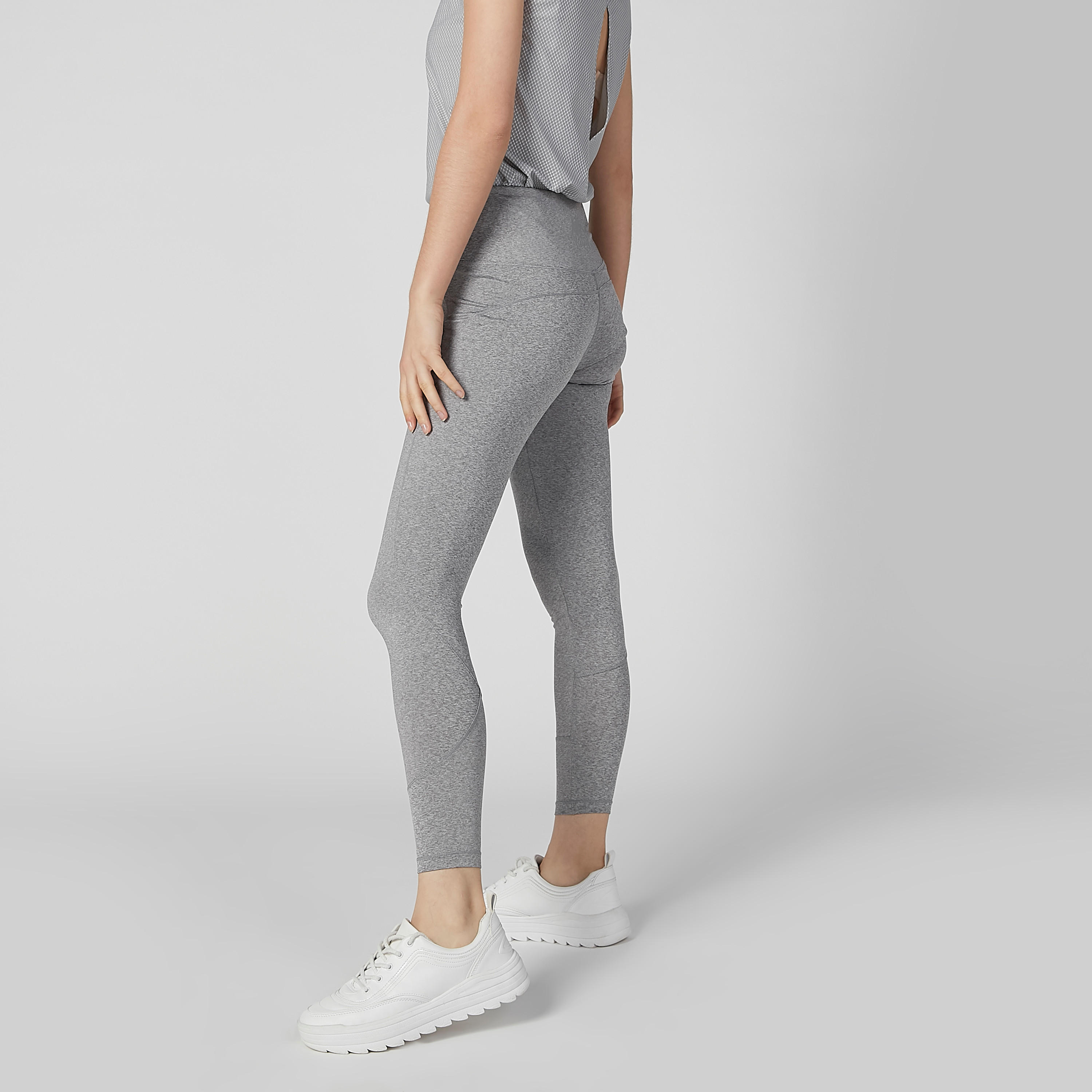 بنطلون ليقنز سادة بخصر مطّاطي من كابا-women-clothing-bottoms-leggings-image-5
