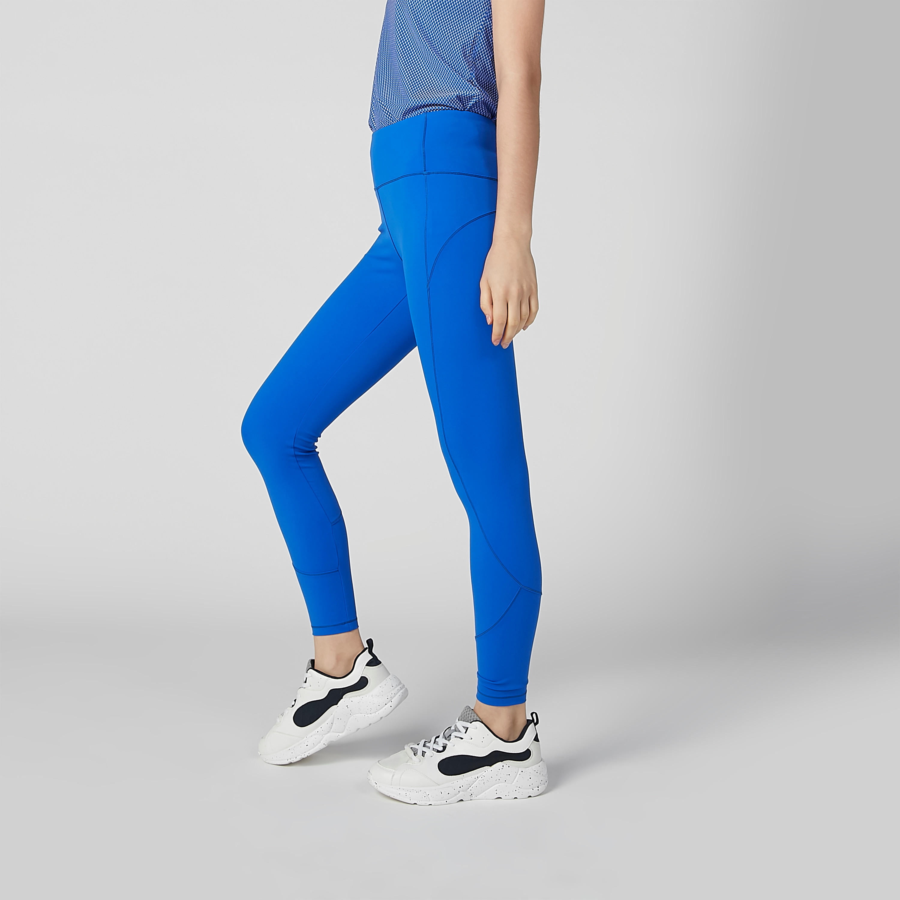 بنطلون ليقنز سادة بخصر مطّاطي من كابا-women-clothing-bottoms-leggings-image-10
