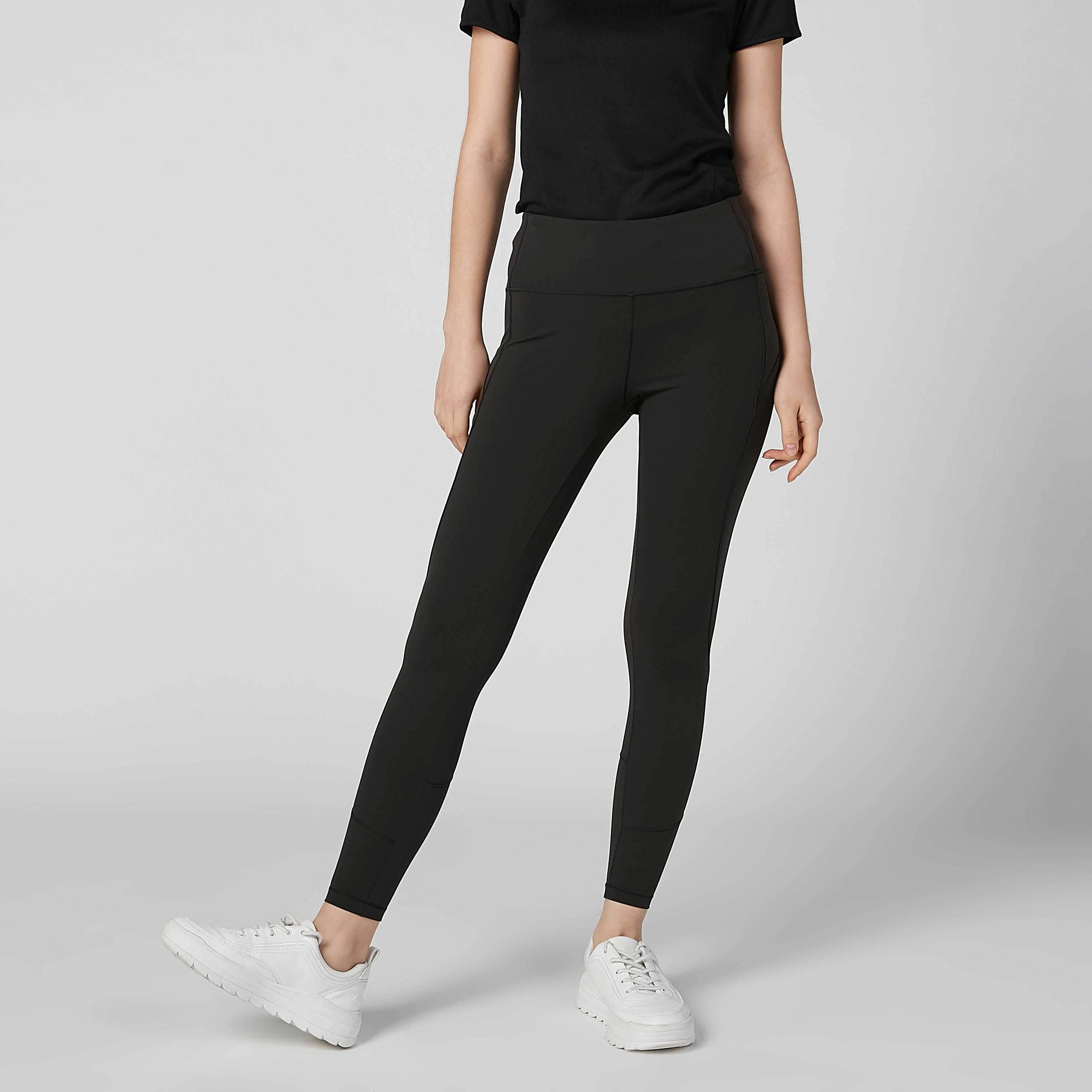 بنطلون ليقنز سادة بخصر مطّاطي من كابا-women-clothing-bottoms-leggings-image-12