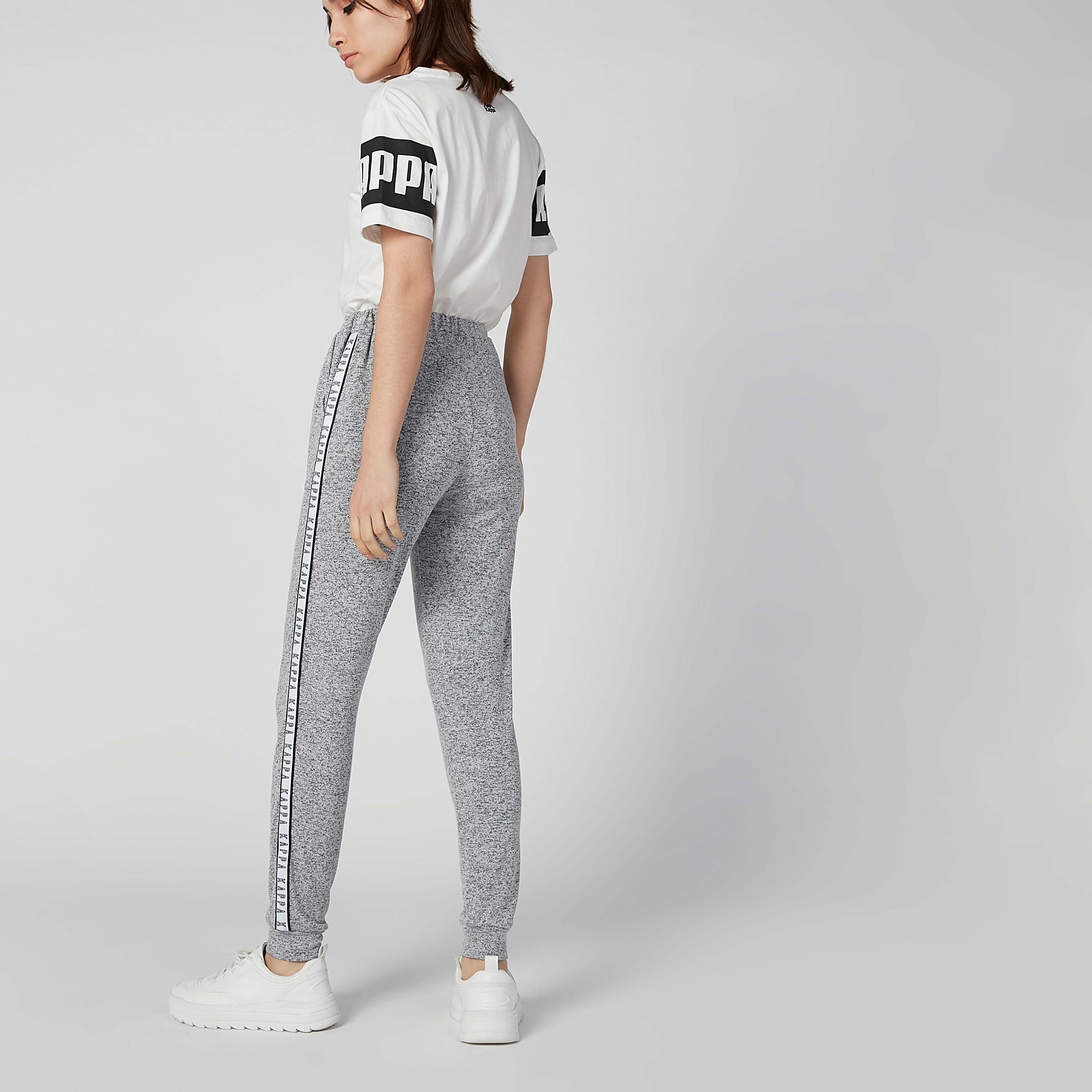 بنطال رياضي طويل بجيوب وشريطة من كابا-women-clothing-bottoms-joggers-image-5
