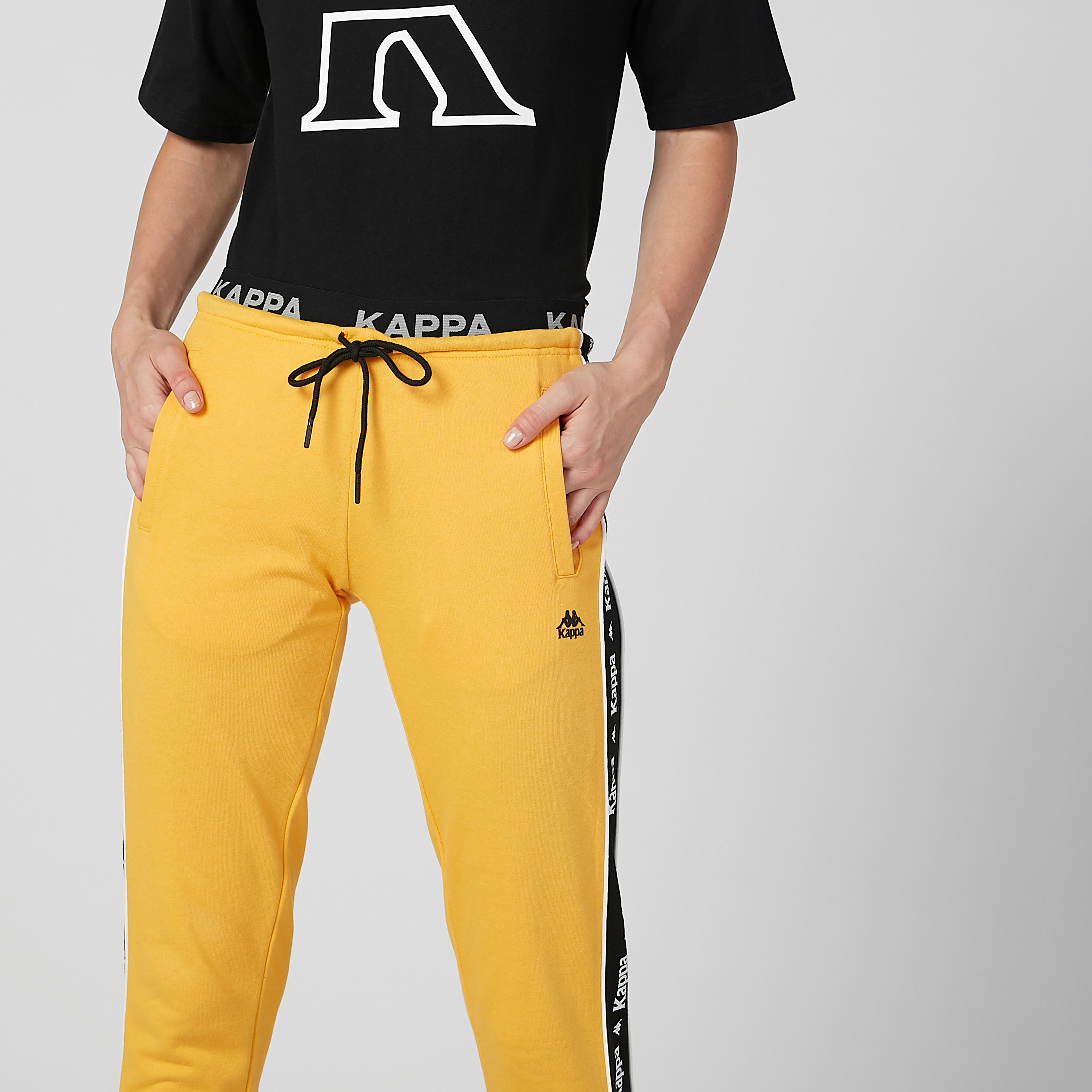 بنطال رياضي طويل برباط وشريطة بطبعات من كابا-women-clothing-bottoms-joggers-image-6