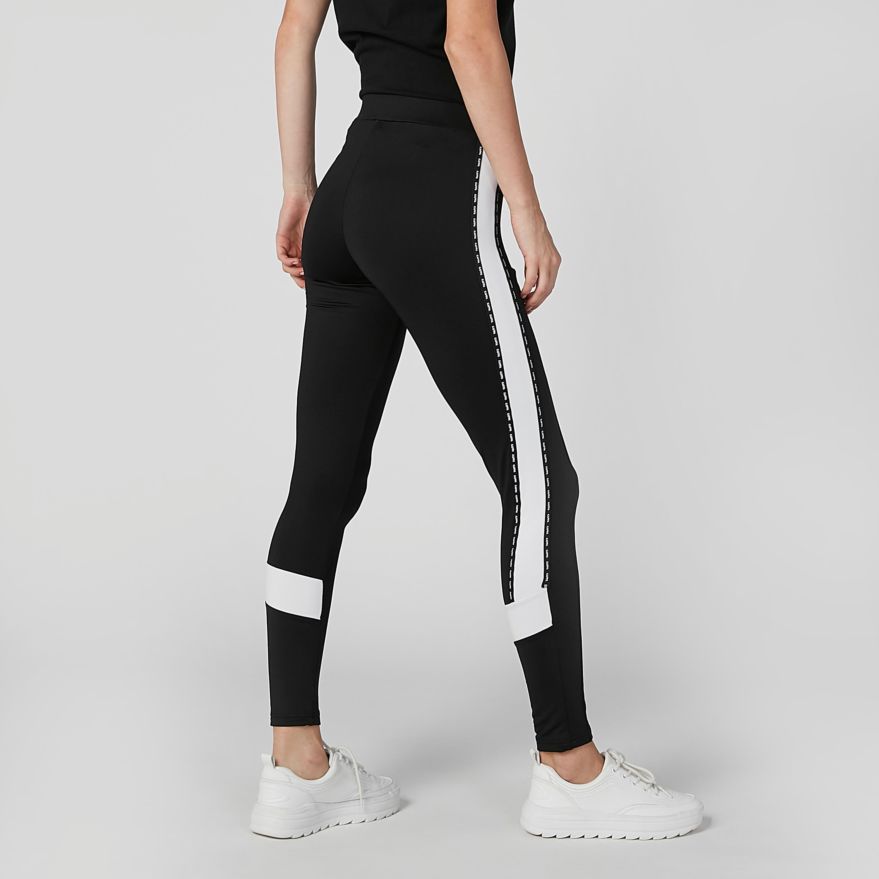 بنطال رياضي مقلّم طويل بجيوب من كابا-women-clothing-sportswearandactivewear-bottoms-image-4