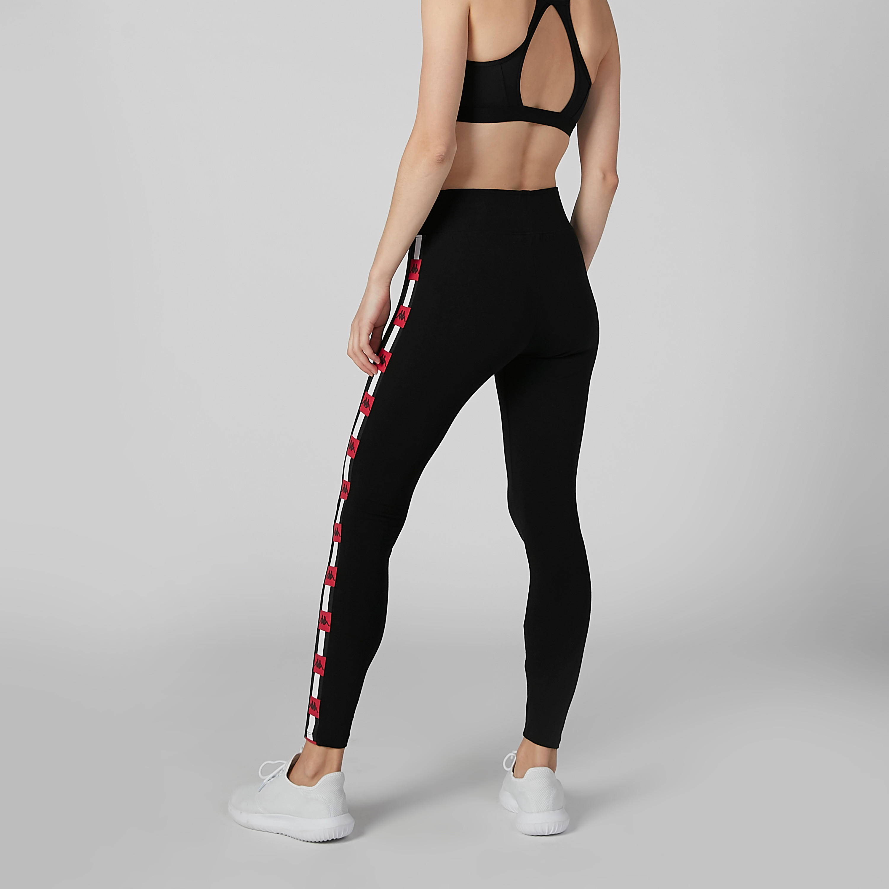 بنطلون ليقنز مستدام سادة بخصر متوسط الارتفاع وجيوب من كابا-women-clothing-bottoms-leggings-image-2