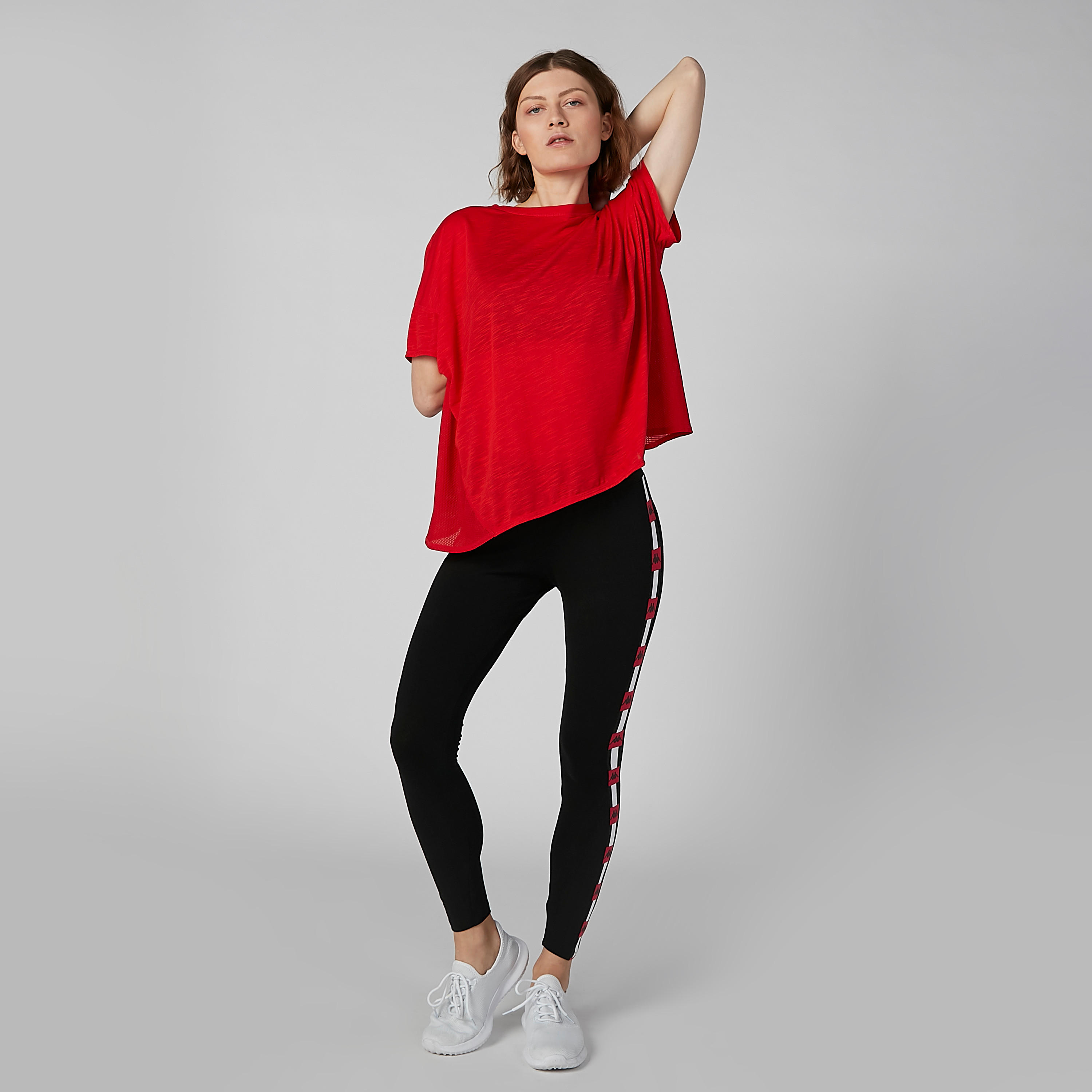 بنطلون ليقنز مستدام سادة بخصر متوسط الارتفاع وجيوب من كابا-women-clothing-bottoms-leggings-image-3