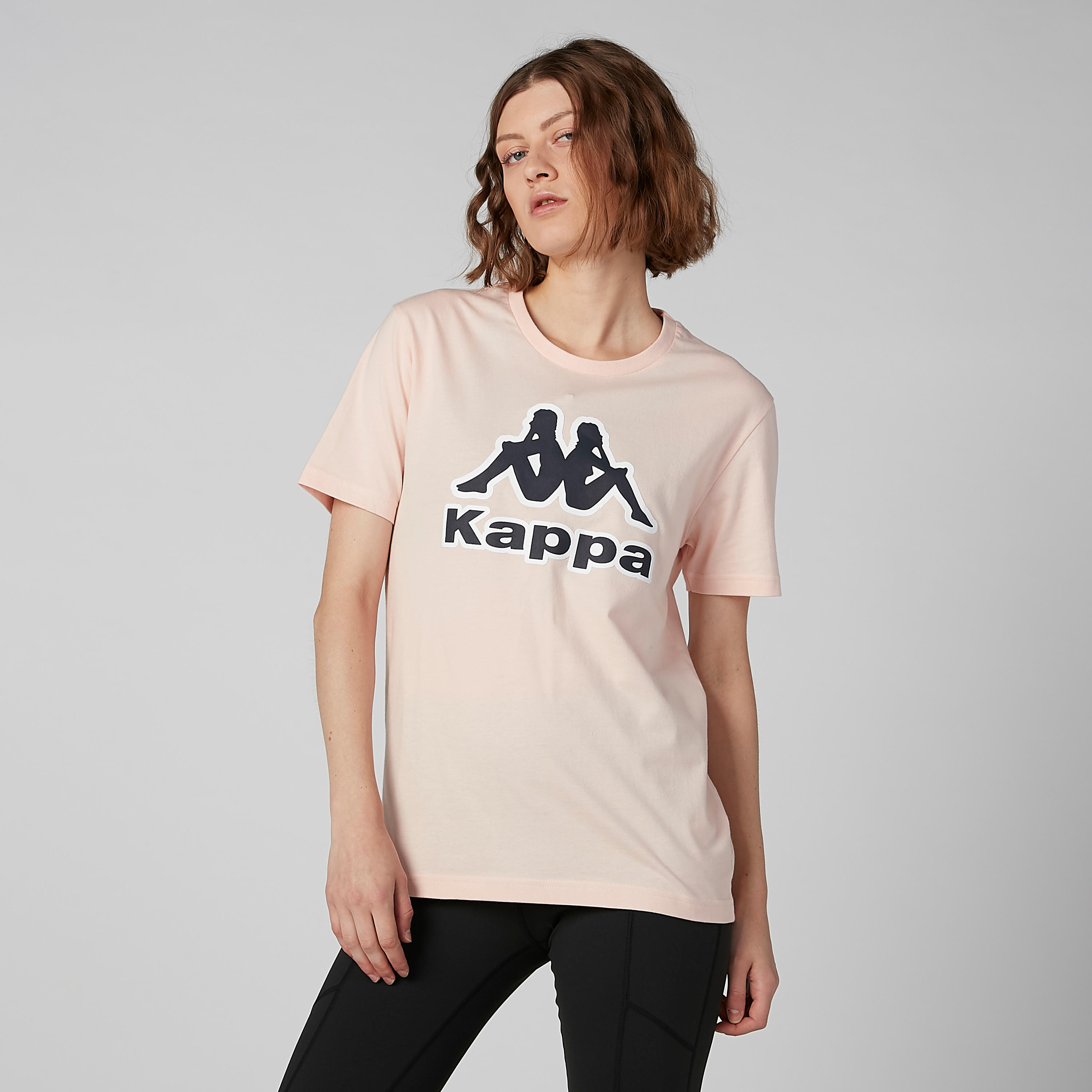 تيشيرت بياقة مستديرة وأكمام قصيرة وطبعات من كابا-women-clothing-tshirts-image-5