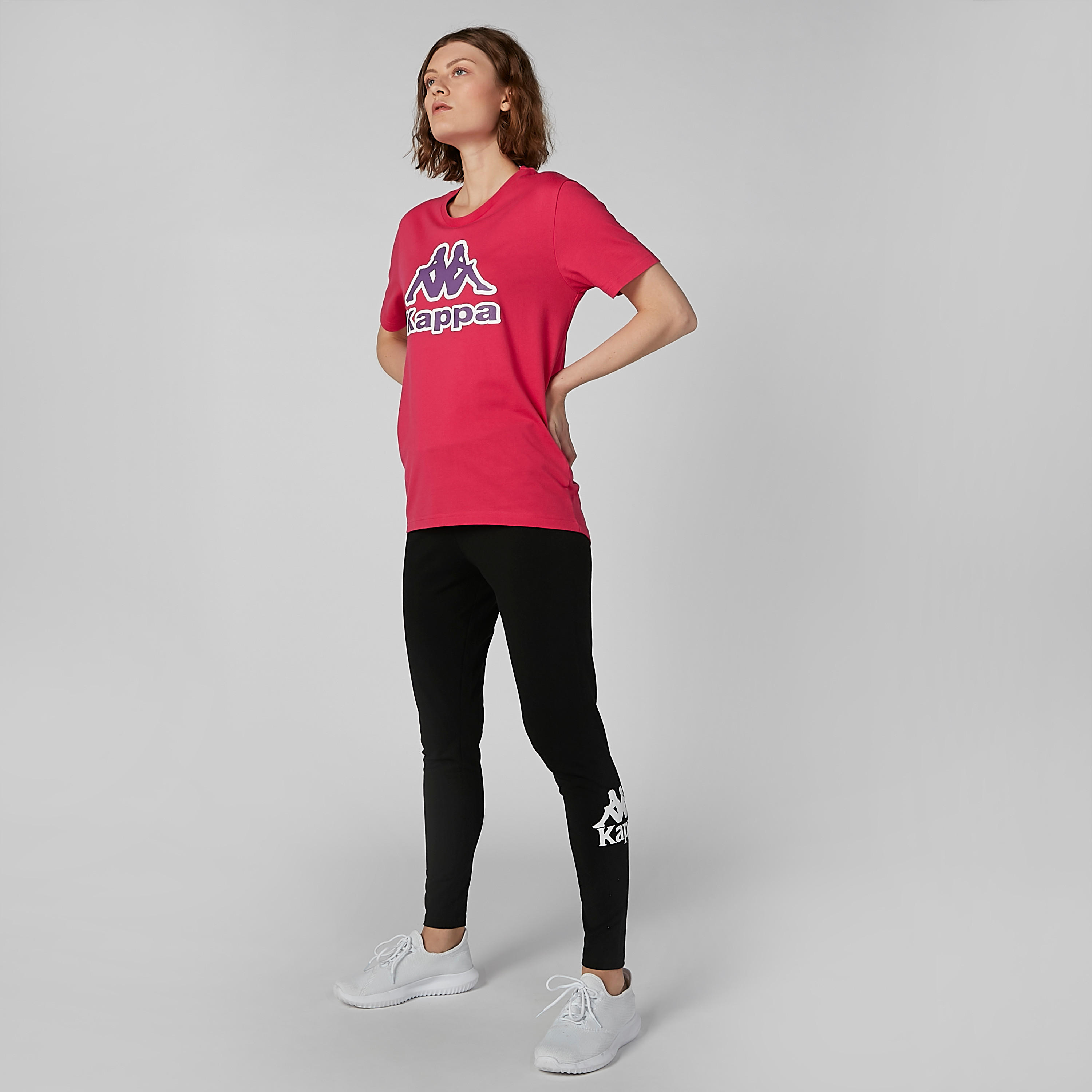 Kappa Printed T-shirt with Round Neck and Short Sleeves-women-clothing-tshirts-image-2