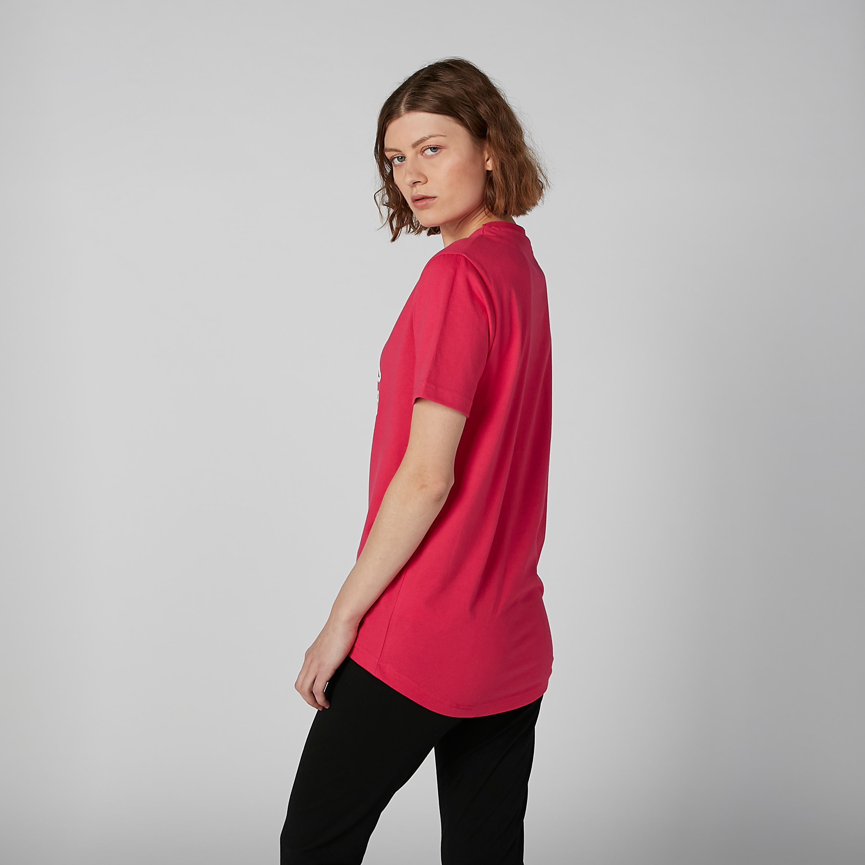 Kappa Printed T-shirt with Round Neck and Short Sleeves-women-clothing-tshirts-image-3