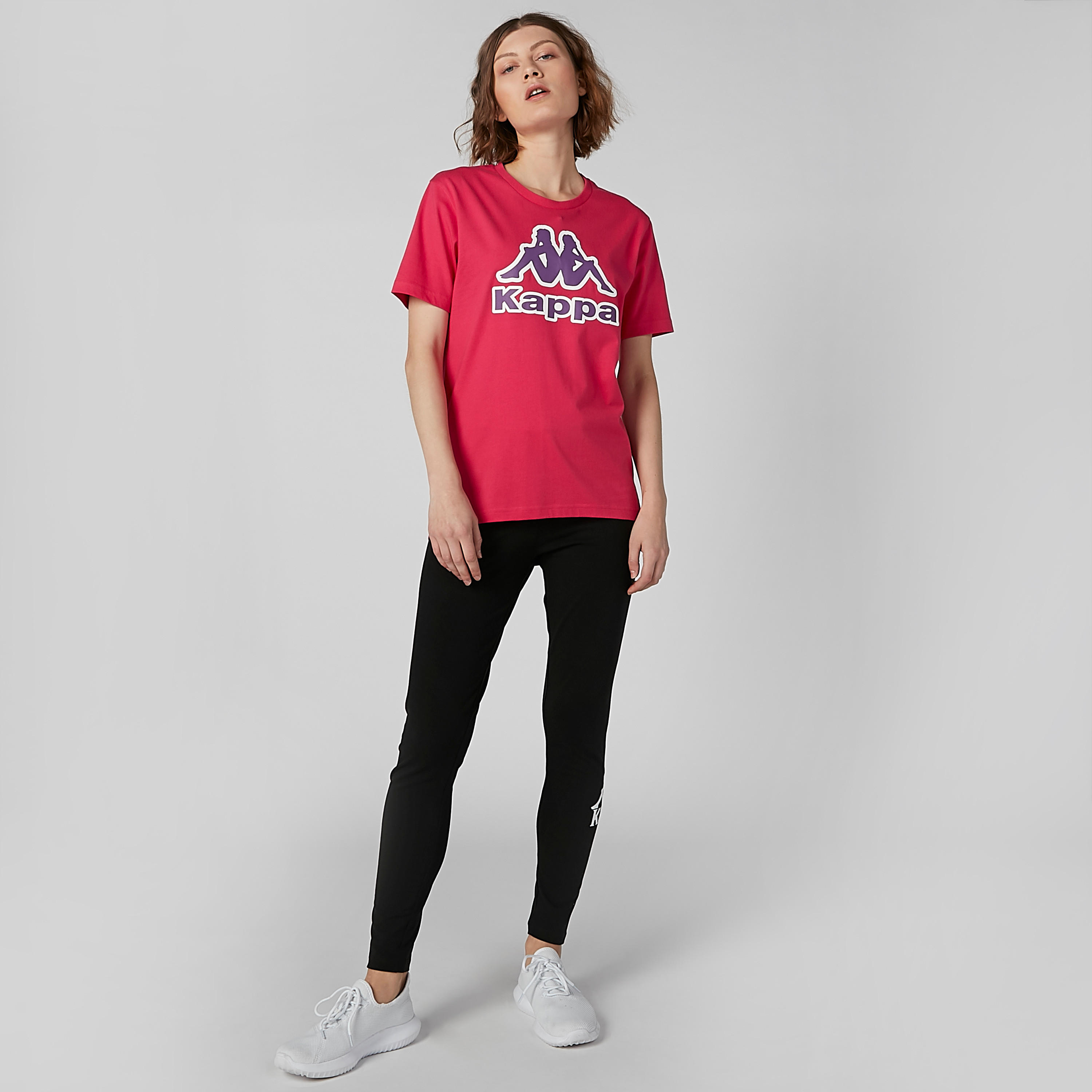 Kappa Printed T-shirt with Round Neck and Short Sleeves-women-clothing-tshirts-image-4