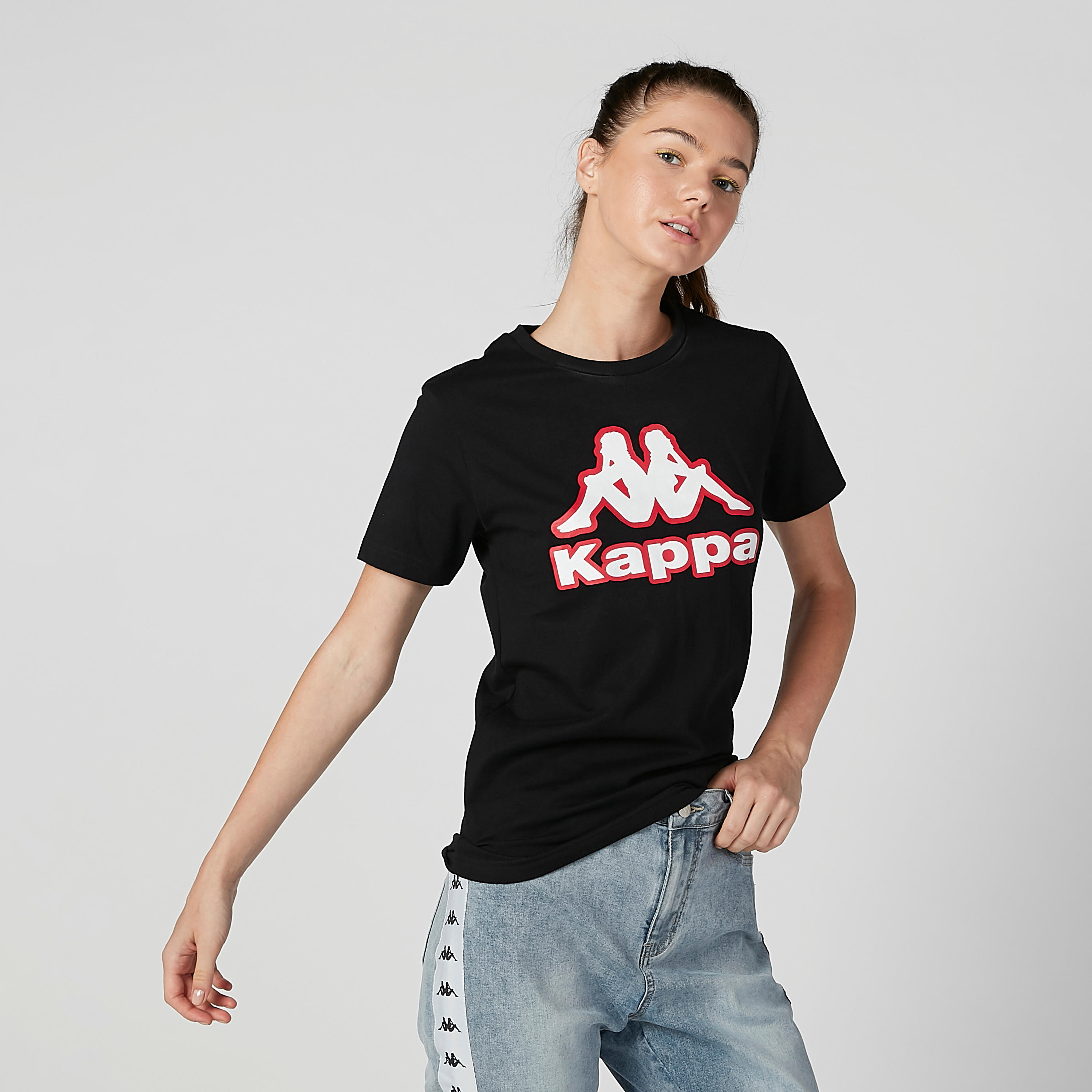 Kappa Printed T-shirt with Round Neck and Short Sleeves-women-clothing-sportswearandactivewear-tshirtsandvests-image-2