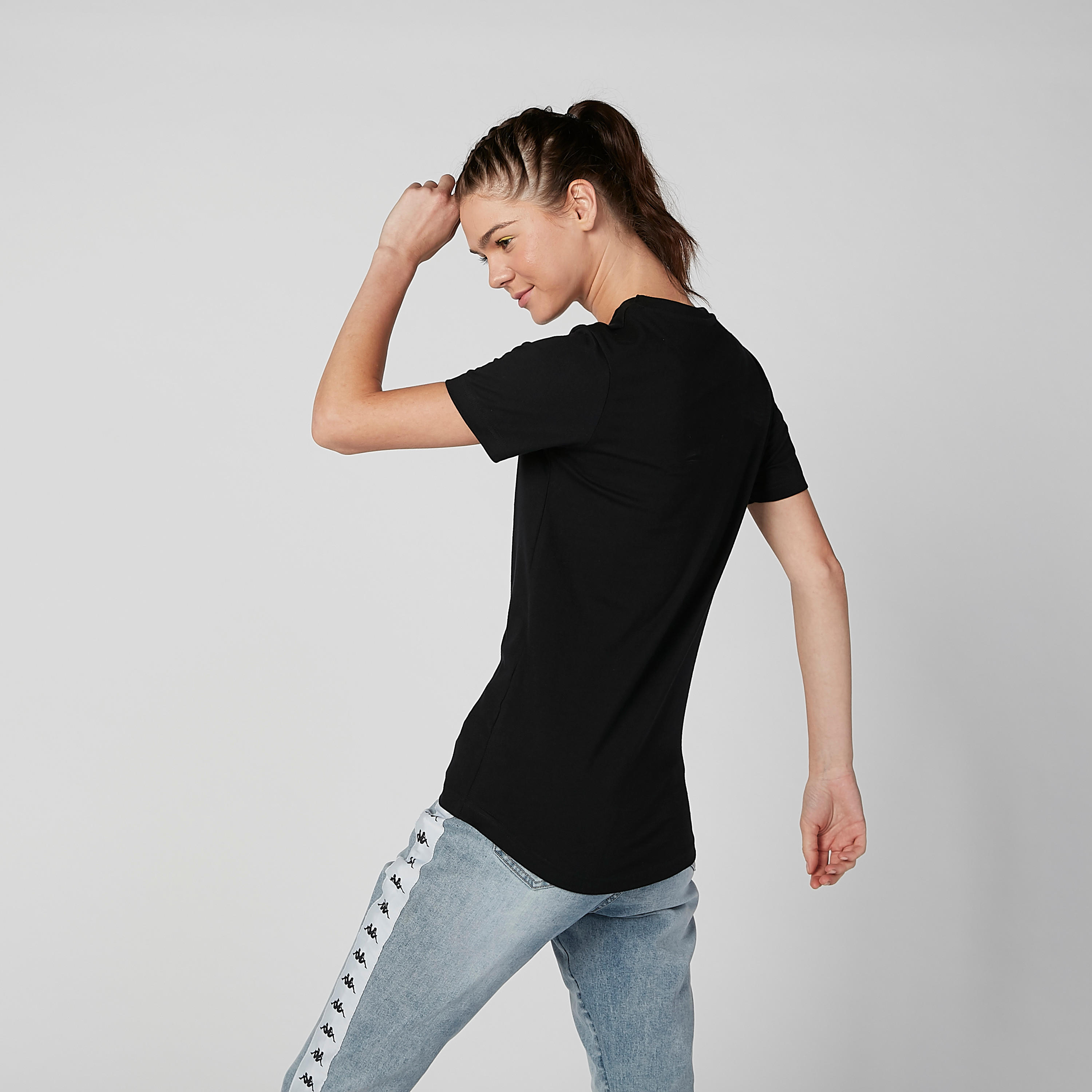 Kappa Printed T-shirt with Round Neck and Short Sleeves-women-clothing-sportswearandactivewear-tshirtsandvests-image-3
