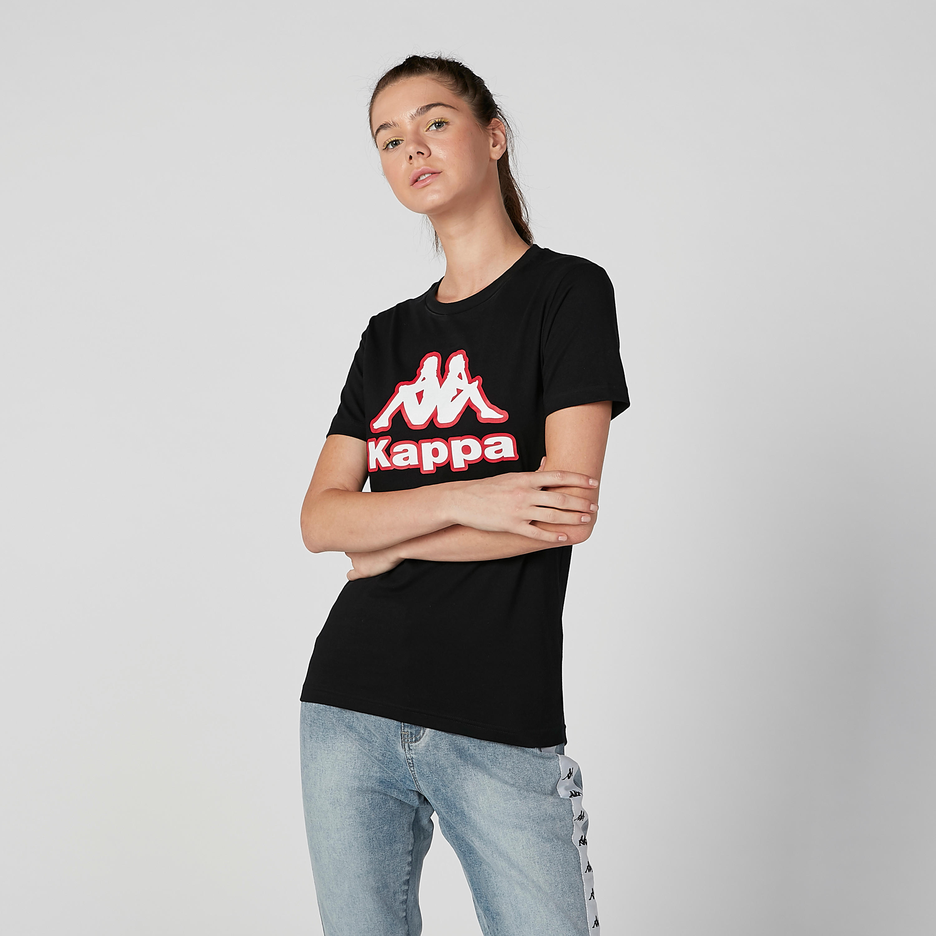 Kappa Printed T-shirt with Round Neck and Short Sleeves-women-clothing-sportswearandactivewear-tshirtsandvests-image-4