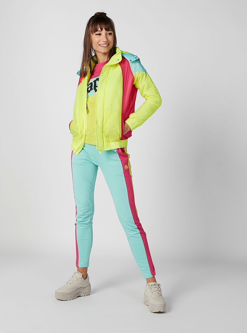 جاكيت مستدام بنمط كتل الألوان بقبّعة وأكمام طويلة من كابا -women-clothing-sportswearandactivewear-coatsandjackets-jackets-image-4