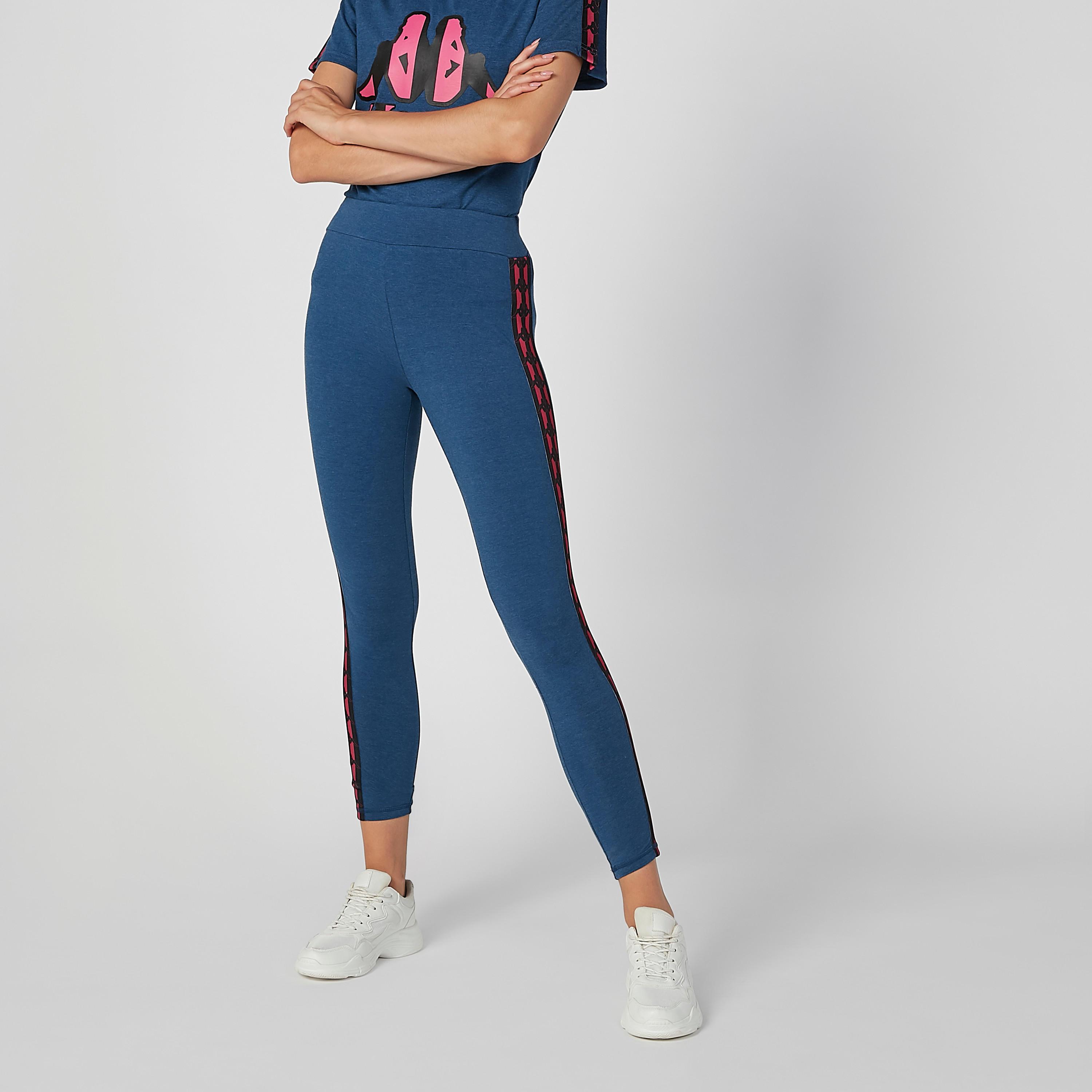 بنطلون ليقنز مستدام سكيني بخصر متوسط الارتفاع وطبعات من كابا -women-clothing-sportswearandactivewear-bottoms-image-1