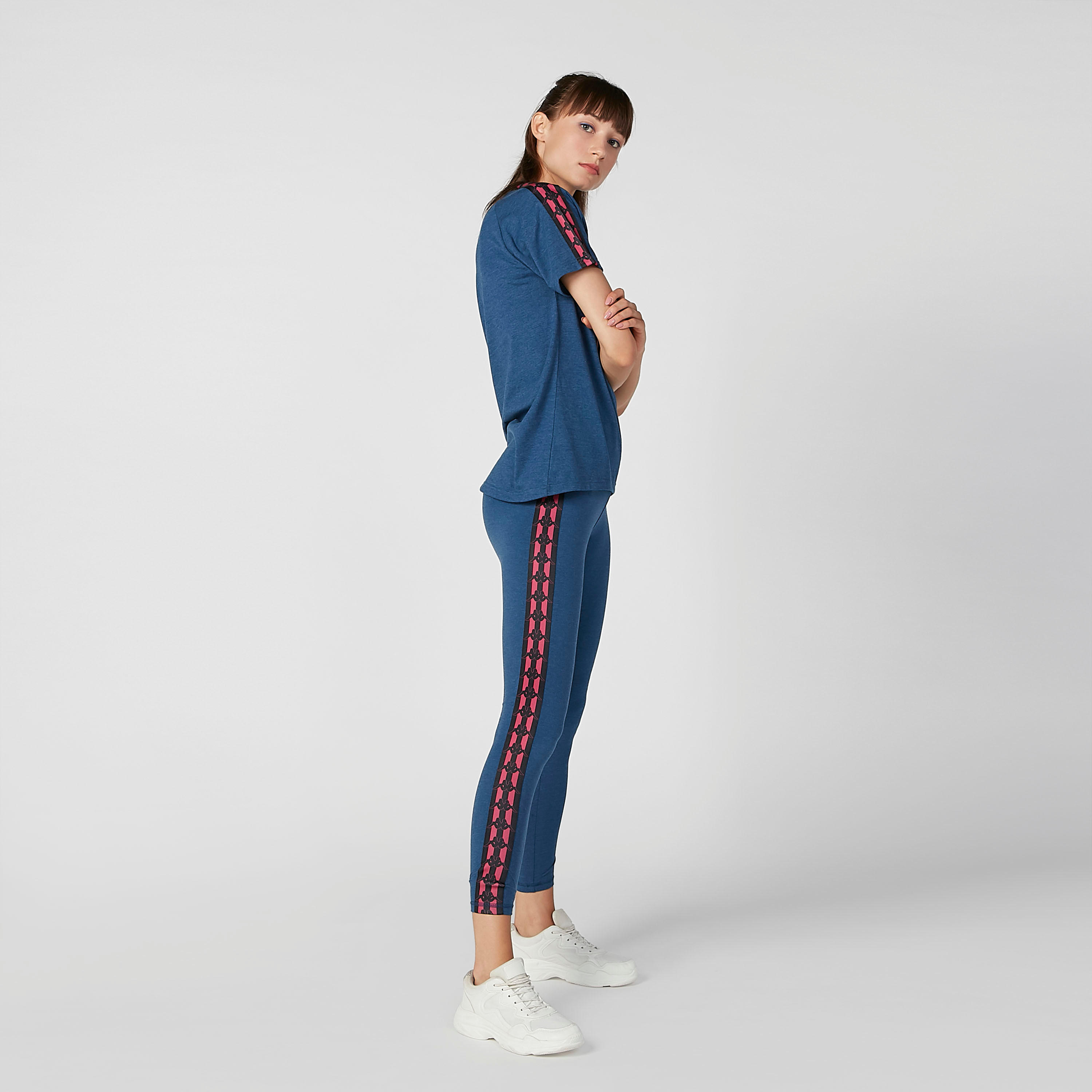 بنطلون ليقنز مستدام سكيني بخصر متوسط الارتفاع وطبعات من كابا -women-clothing-sportswearandactivewear-bottoms-image-4