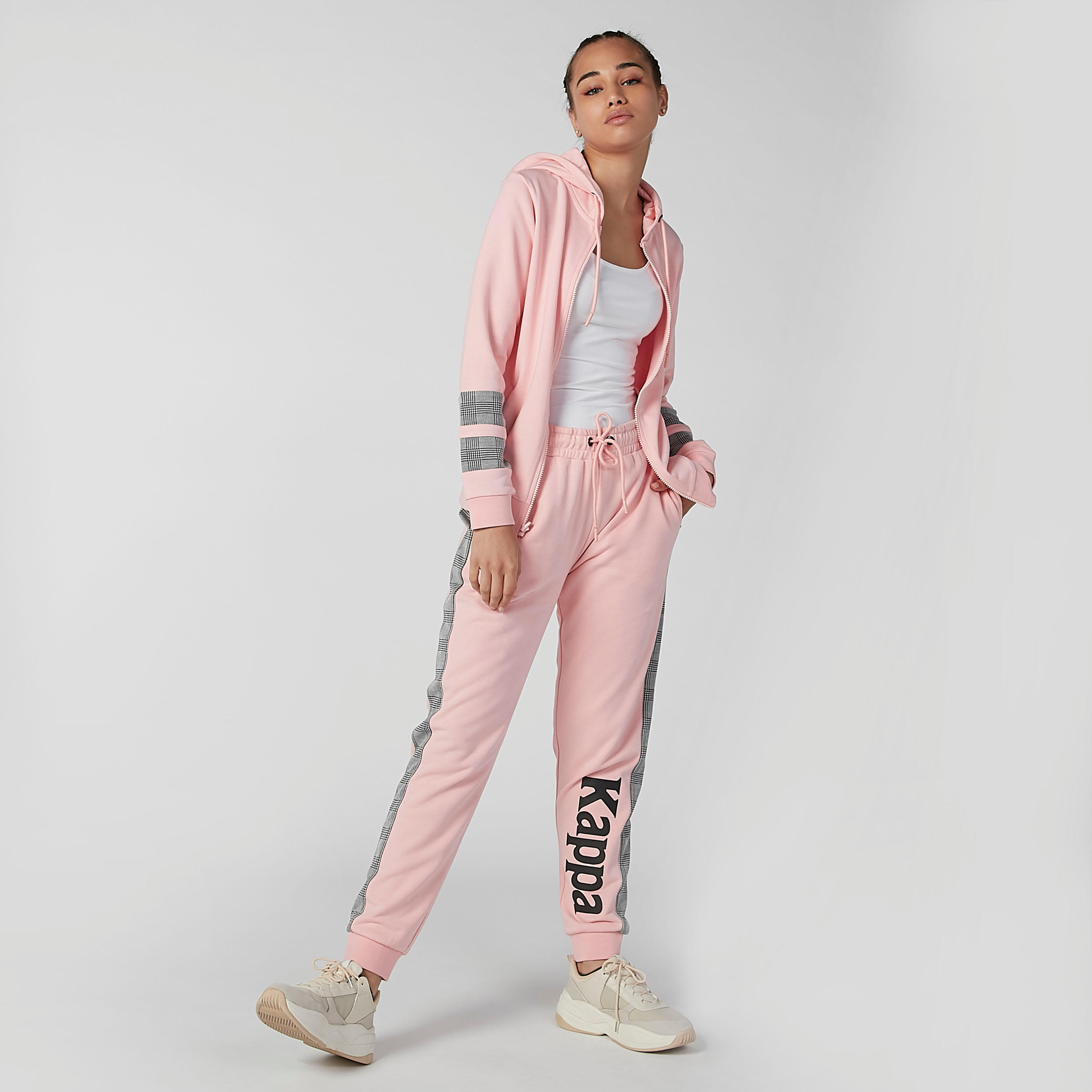 Kappa Printed Jacket with Long Sleeves and Kangaroo Pockets-women-clothing-sportswearandactivewear-coatsandjackets-jackets-image-2