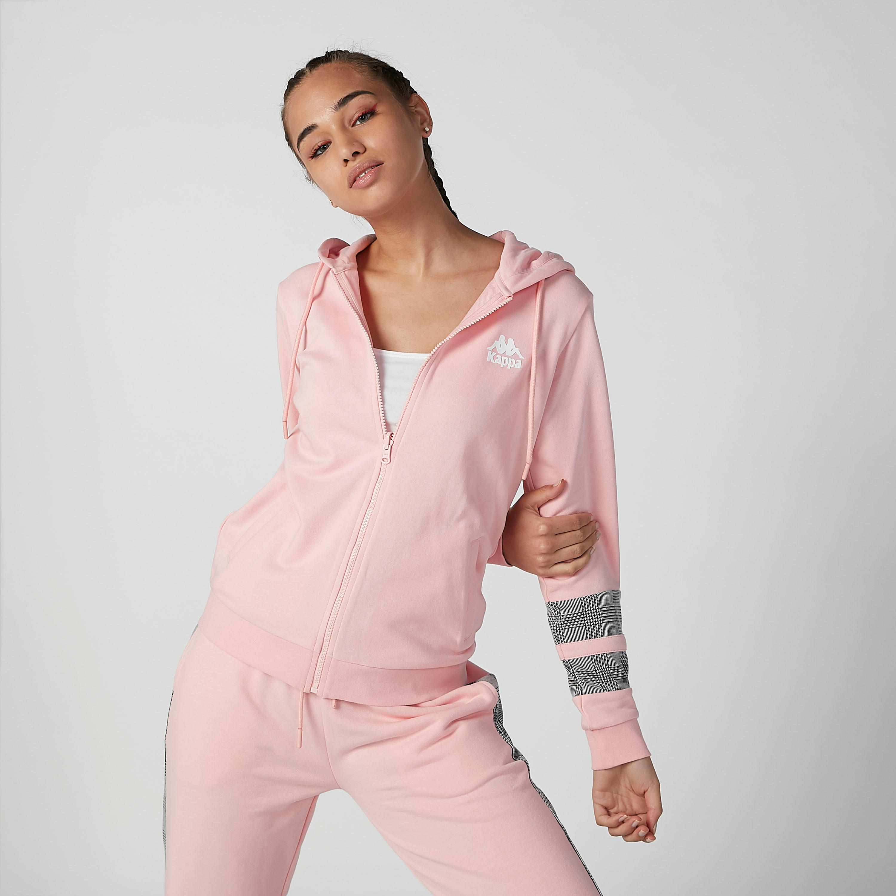 Kappa Printed Jacket with Long Sleeves and Kangaroo Pockets-women-clothing-sportswearandactivewear-coatsandjackets-jackets-image-6