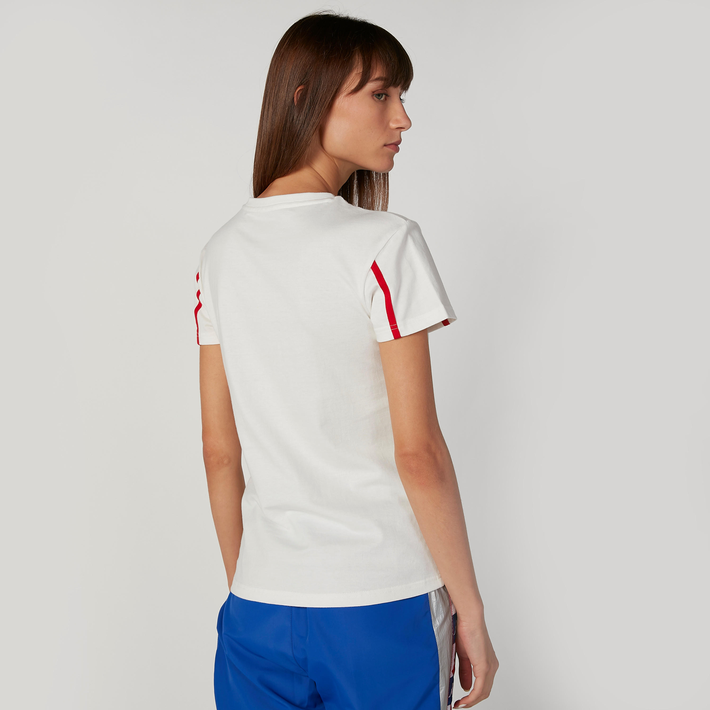 تيشيرت بياقة مستديرة وأكمام قصيرة وطبعات من كابا-women-clothing-sportswearandactivewear-tshirtsandvests-image-2