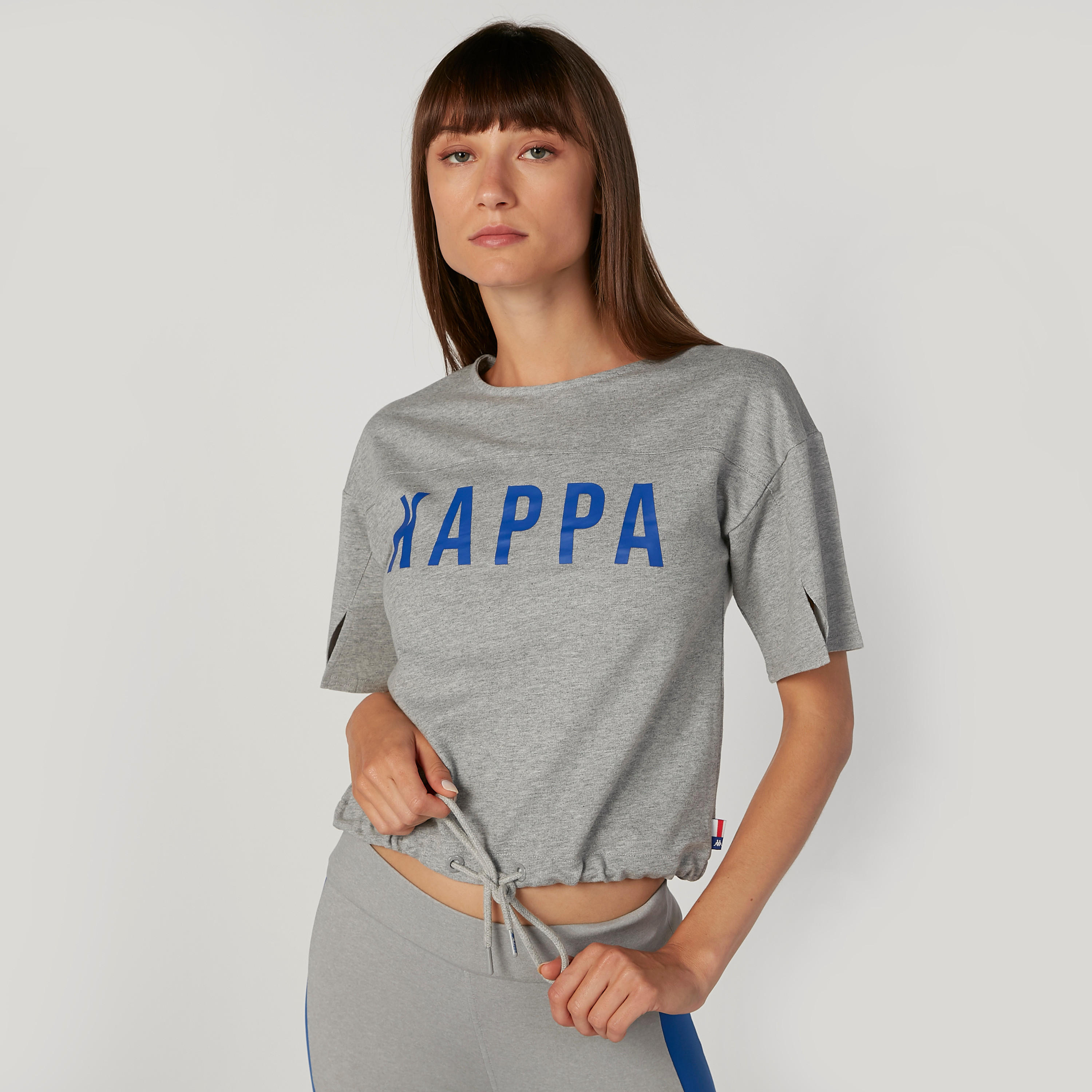 تيشيرت بياقة مستديرة وأكمام قصيرة وطبعات من كابا-women-clothing-sportswearandactivewear-tshirtsandvests-image-1