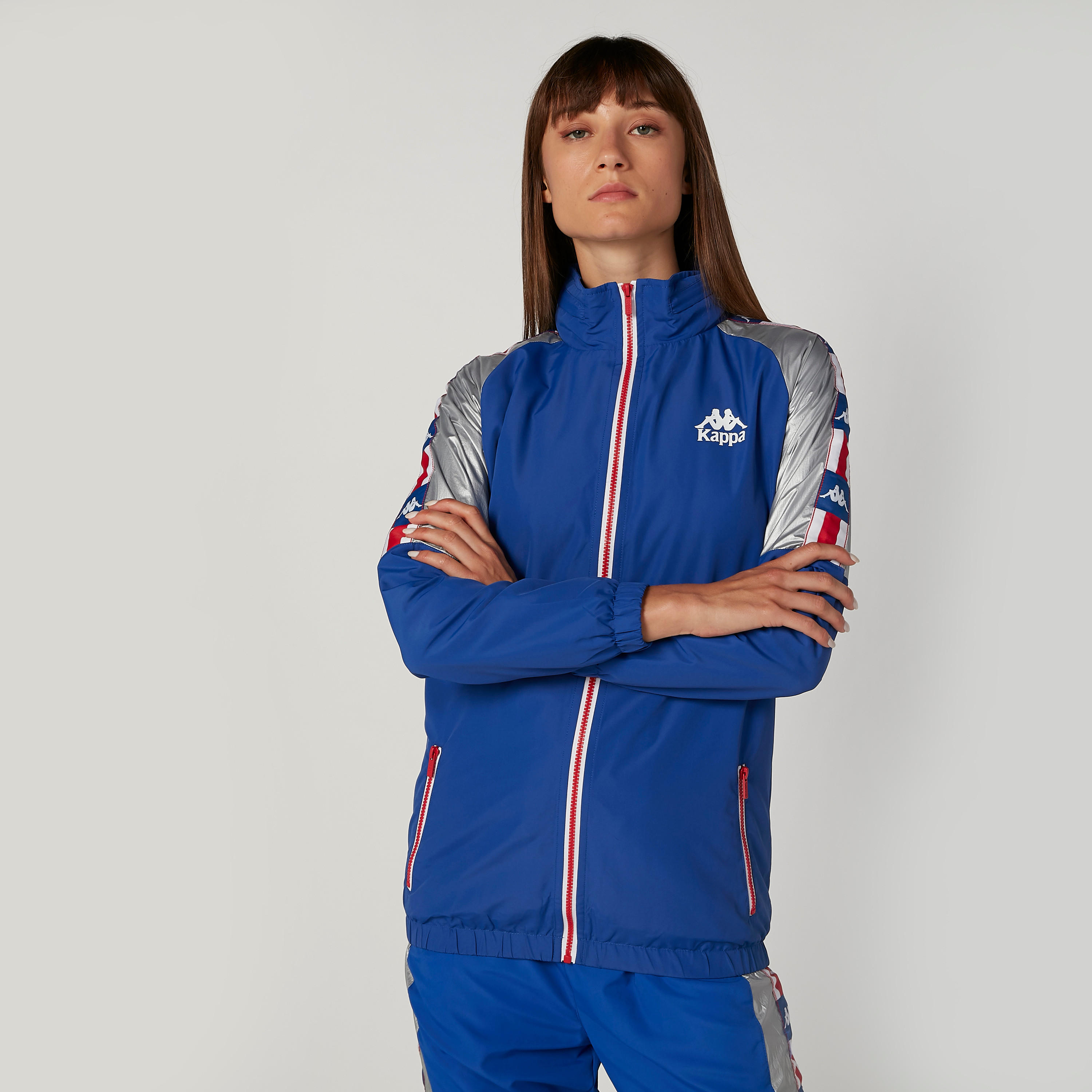 جاكيت مستدام بأكمام طويلة وجيوب وطبعات من كابا-women-clothing-sportswearandactivewear-coatsandjackets-jackets-image-1